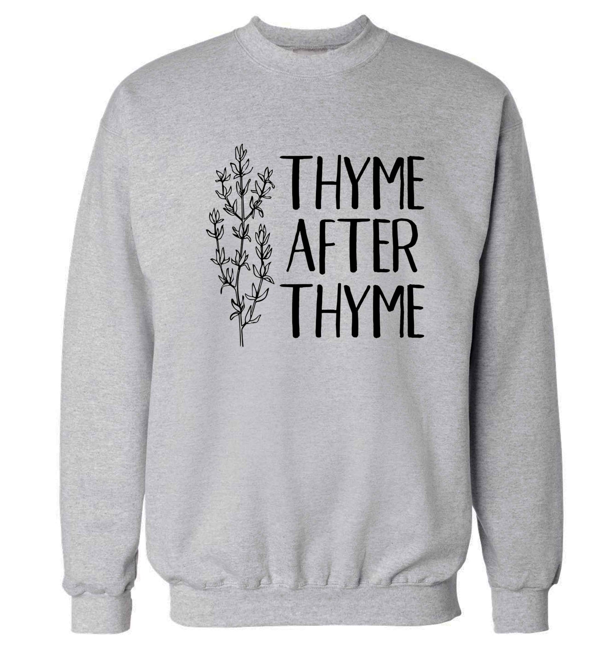 Thyme after thyme Adult's unisex grey Sweater 2XL