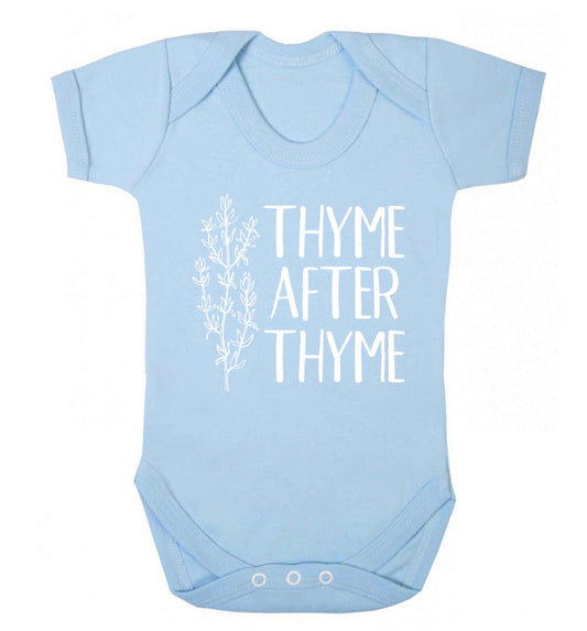 Thyme after thyme Baby Vest pale blue 18-24 months