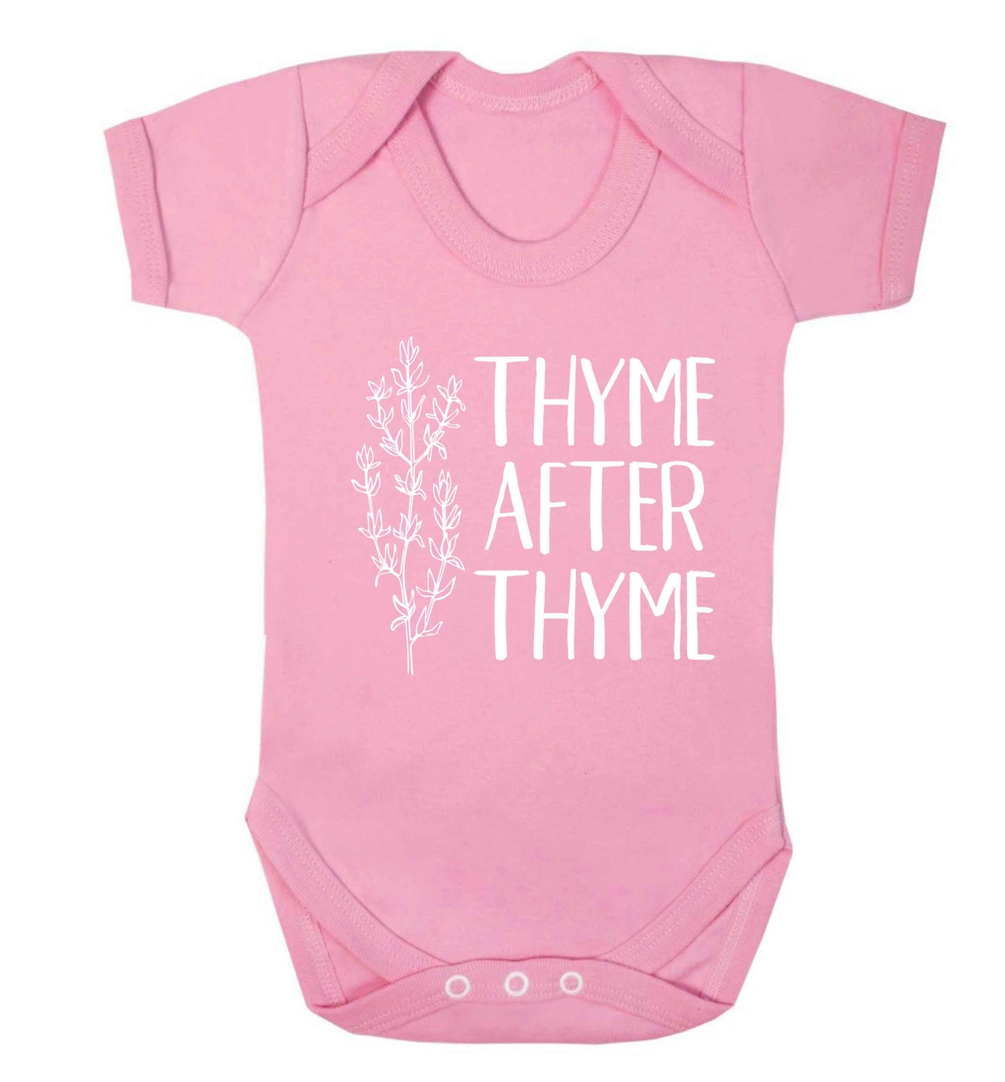 Thyme after thyme Baby Vest pale pink 18-24 months