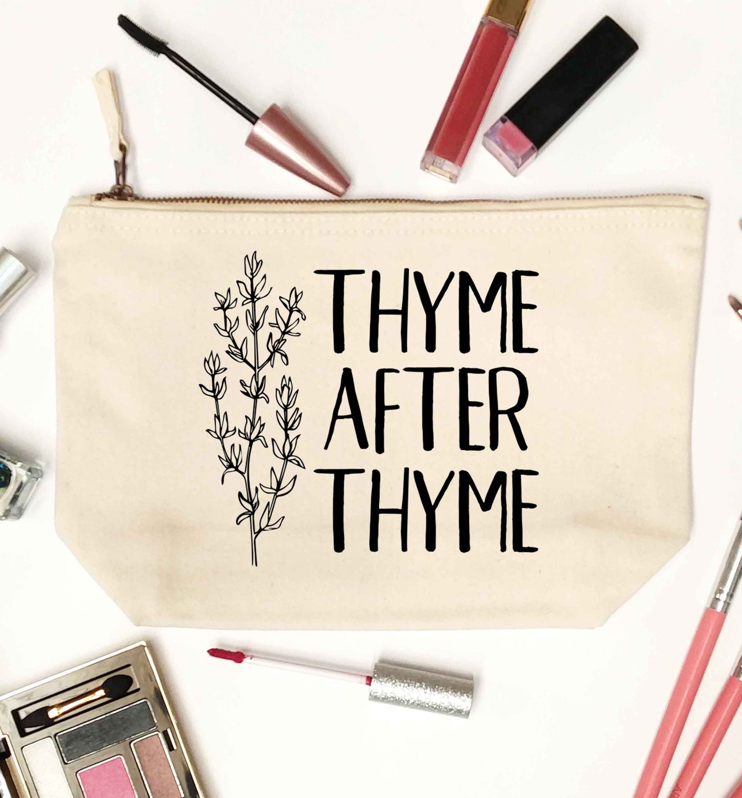 Thyme after thyme natural makeup bag