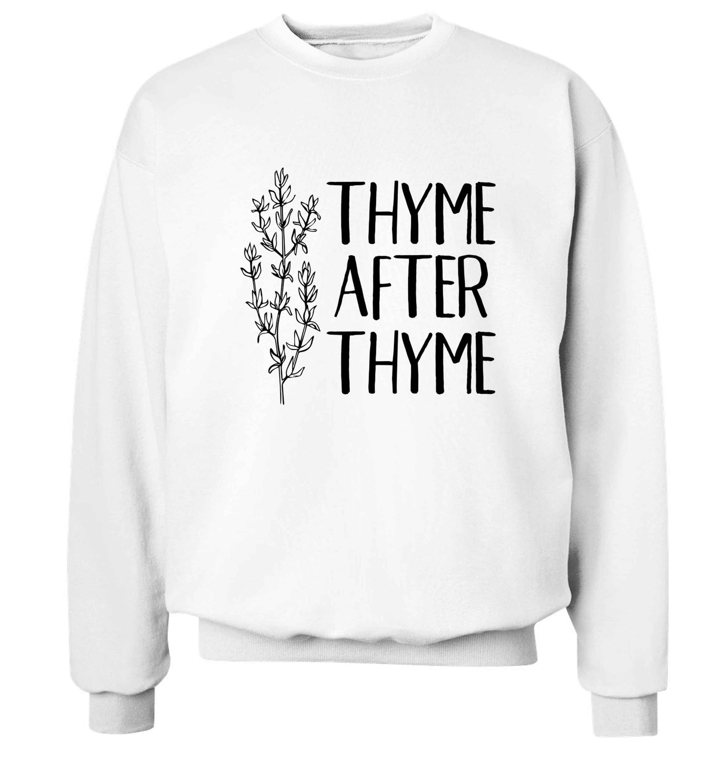 Thyme after thyme Adult's unisex white Sweater 2XL