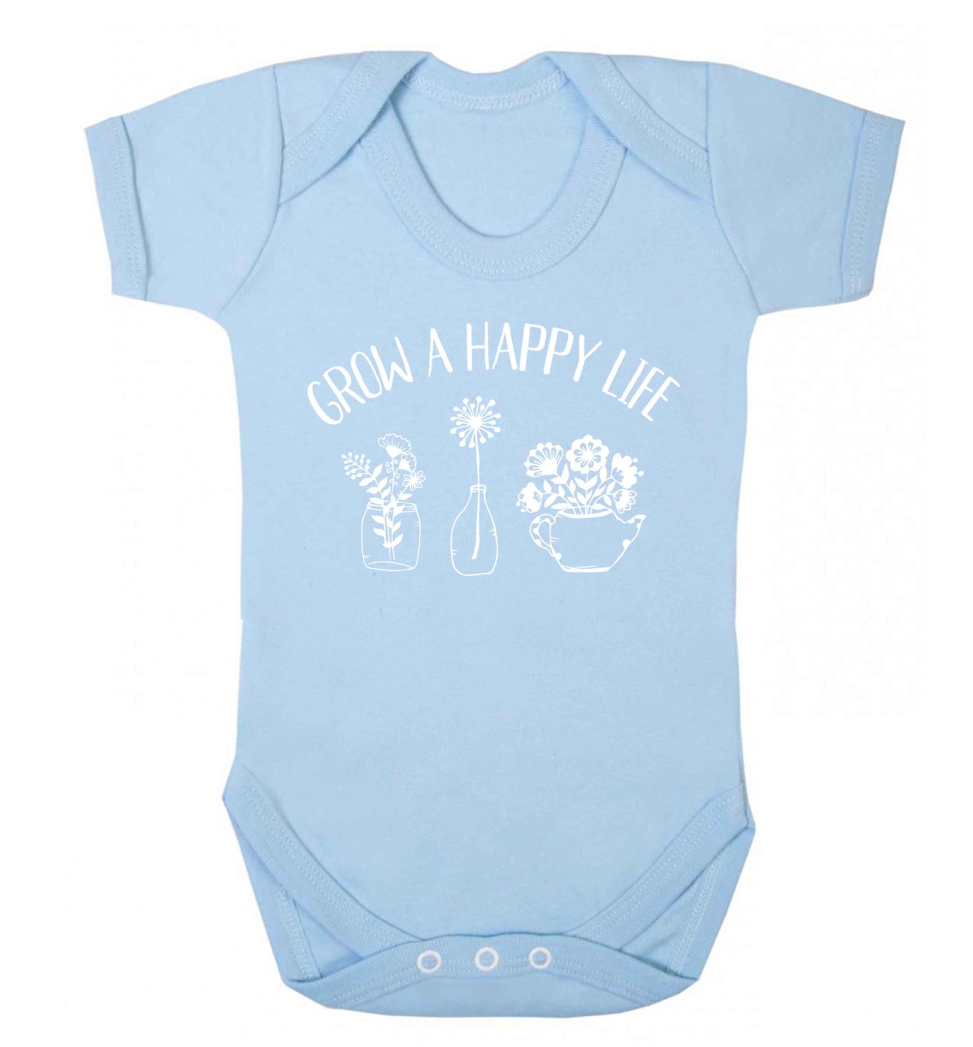 Grow a happy life Baby Vest pale blue 18-24 months