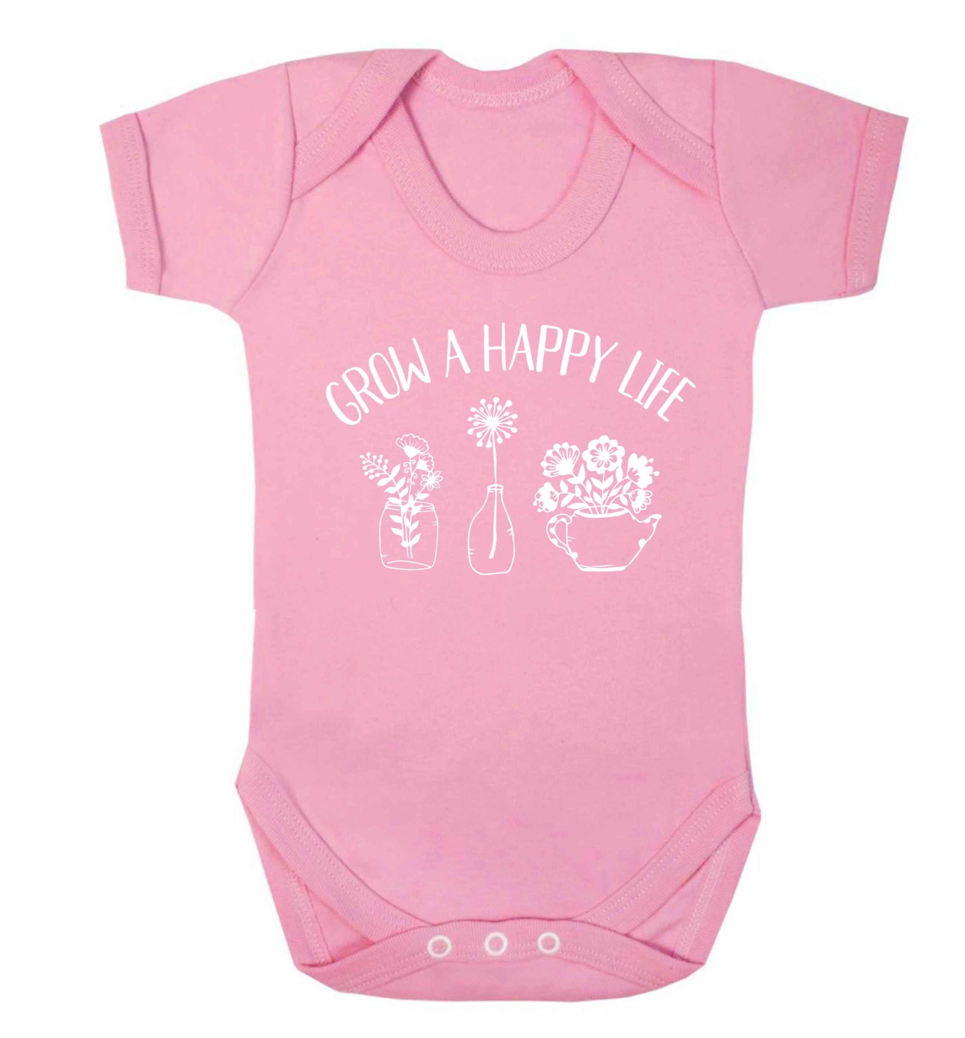 Grow a happy life Baby Vest pale pink 18-24 months