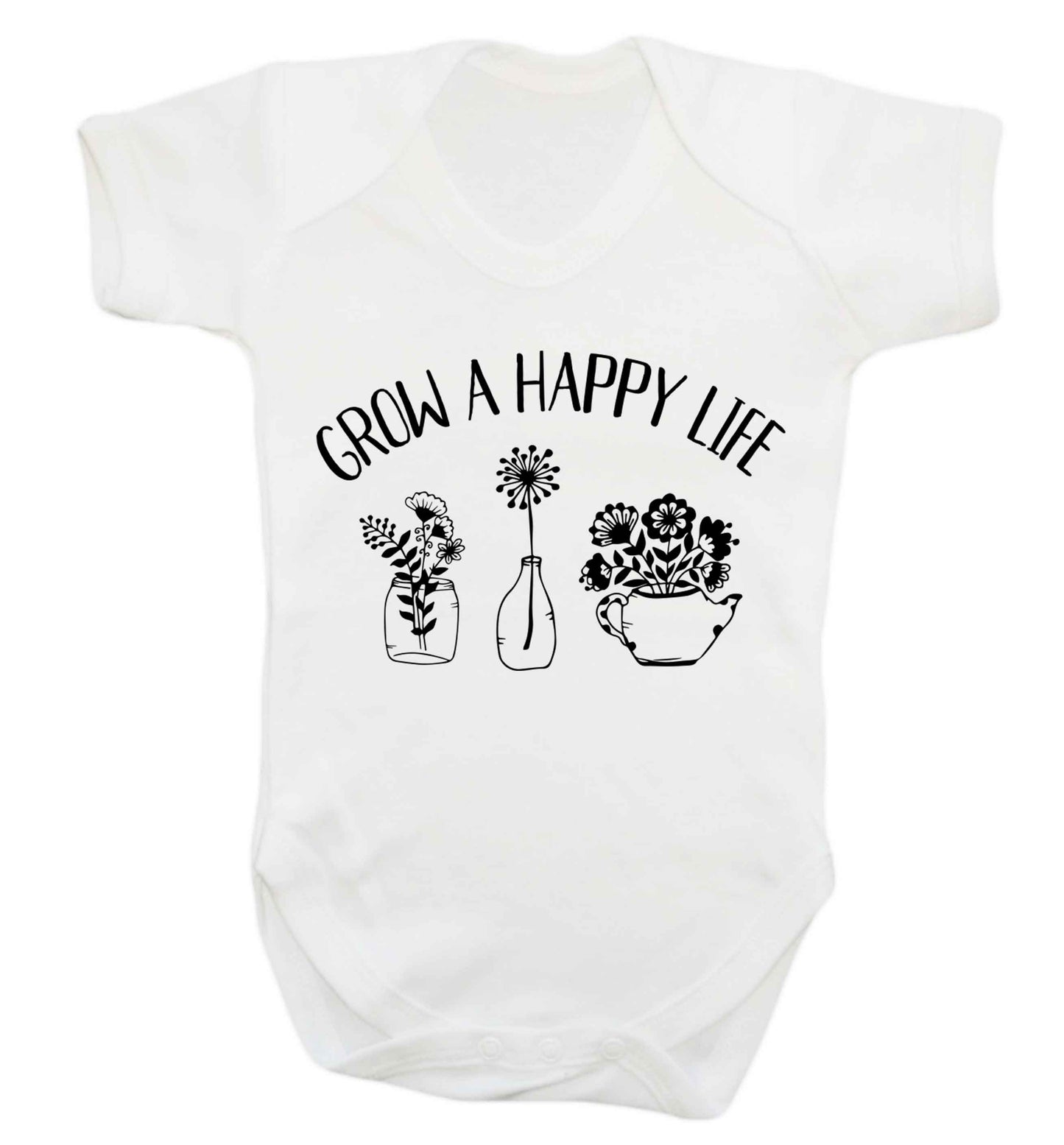 Grow a happy life Baby Vest white 18-24 months