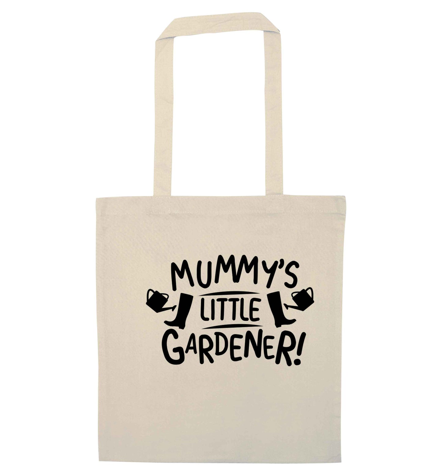 Mummy's little gardener natural tote bag