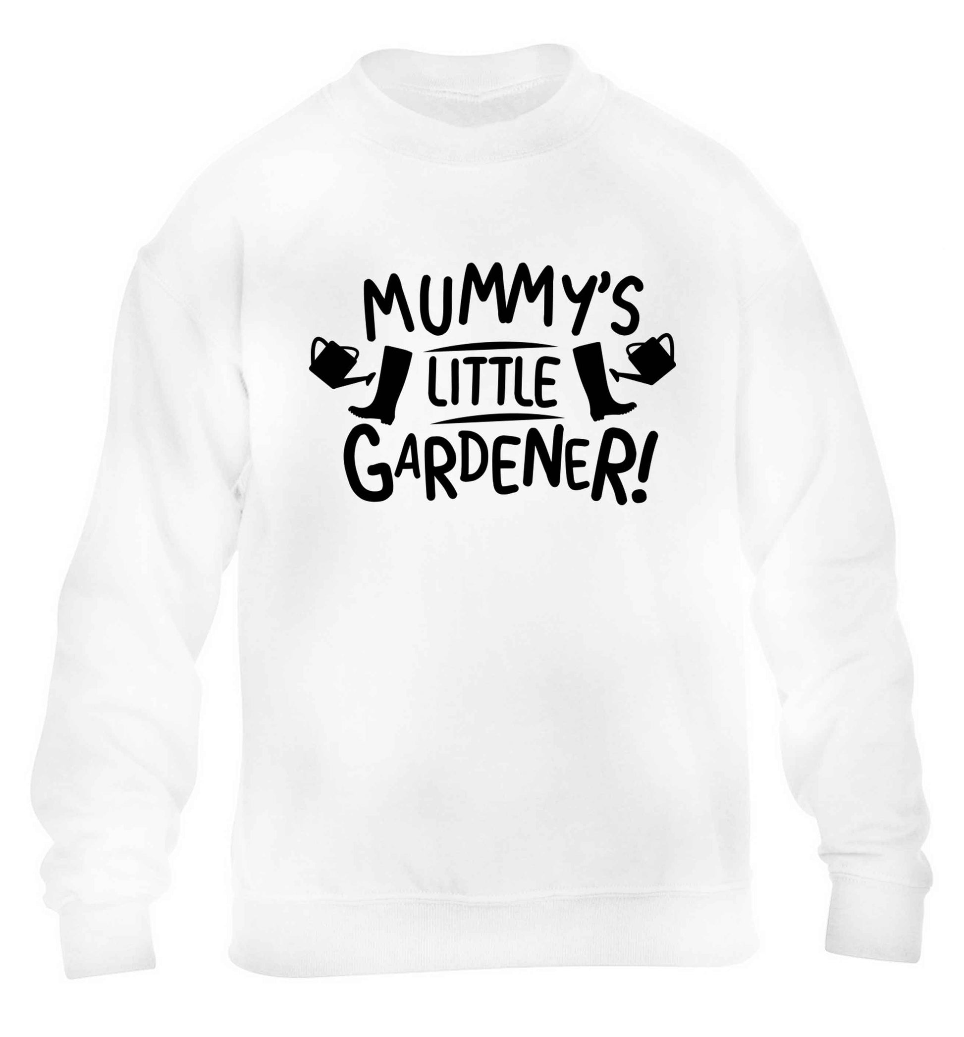 Mummy's little gardener children's white sweater 12-13 Years