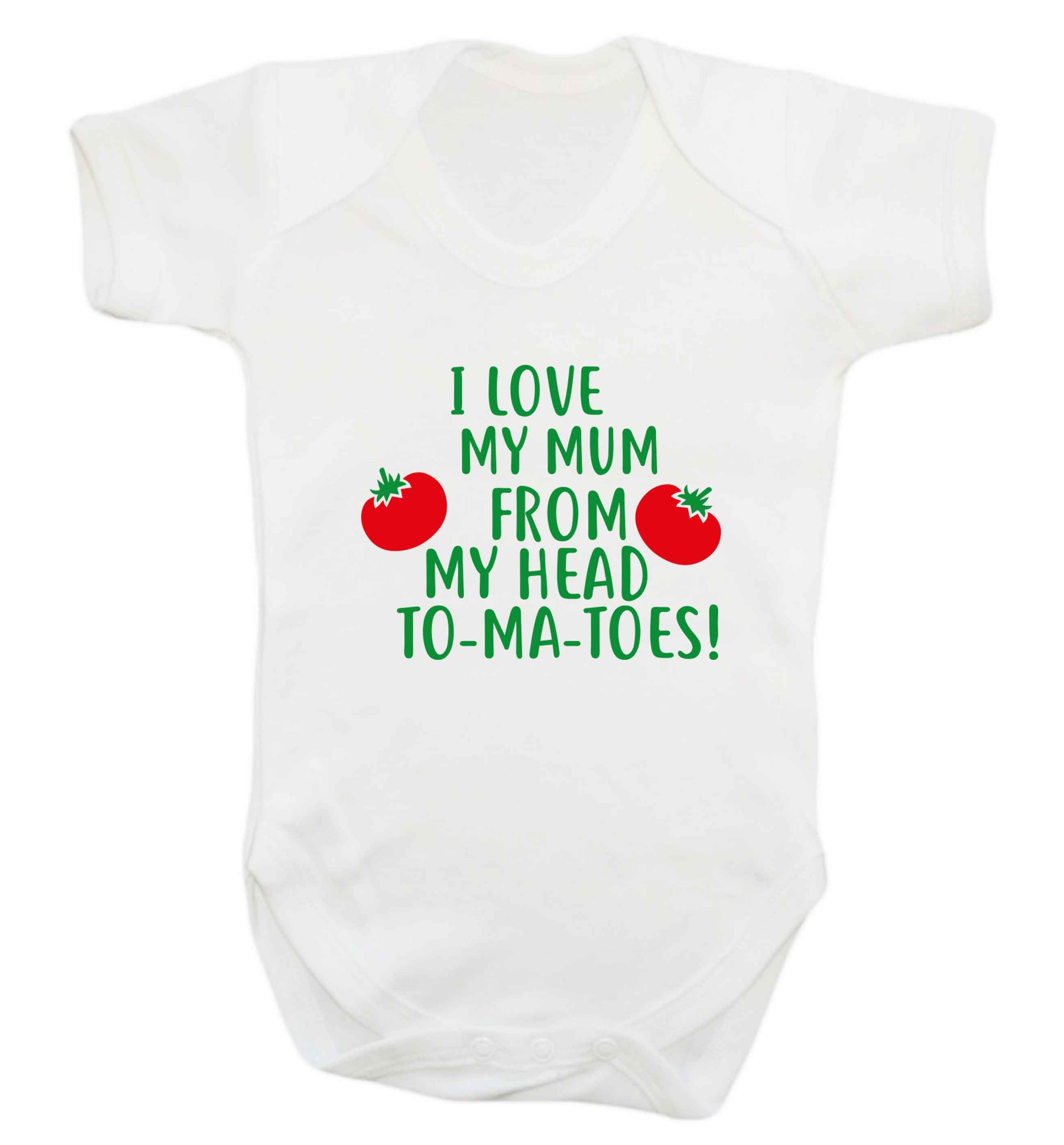I love my mum from my head to-my-toes! baby vest white 18-24 months