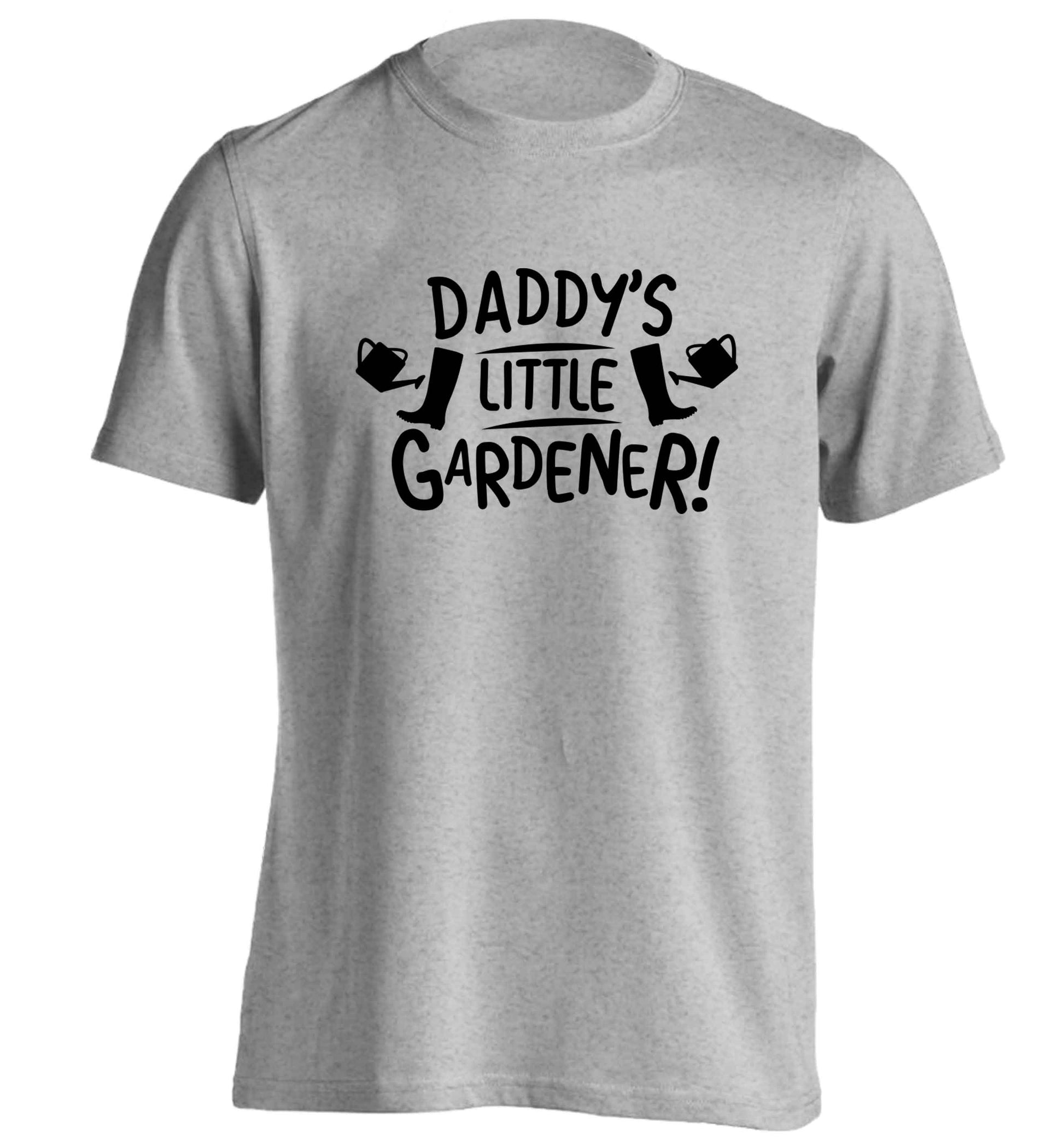 Daddy's little gardener adults unisex grey Tshirt 2XL