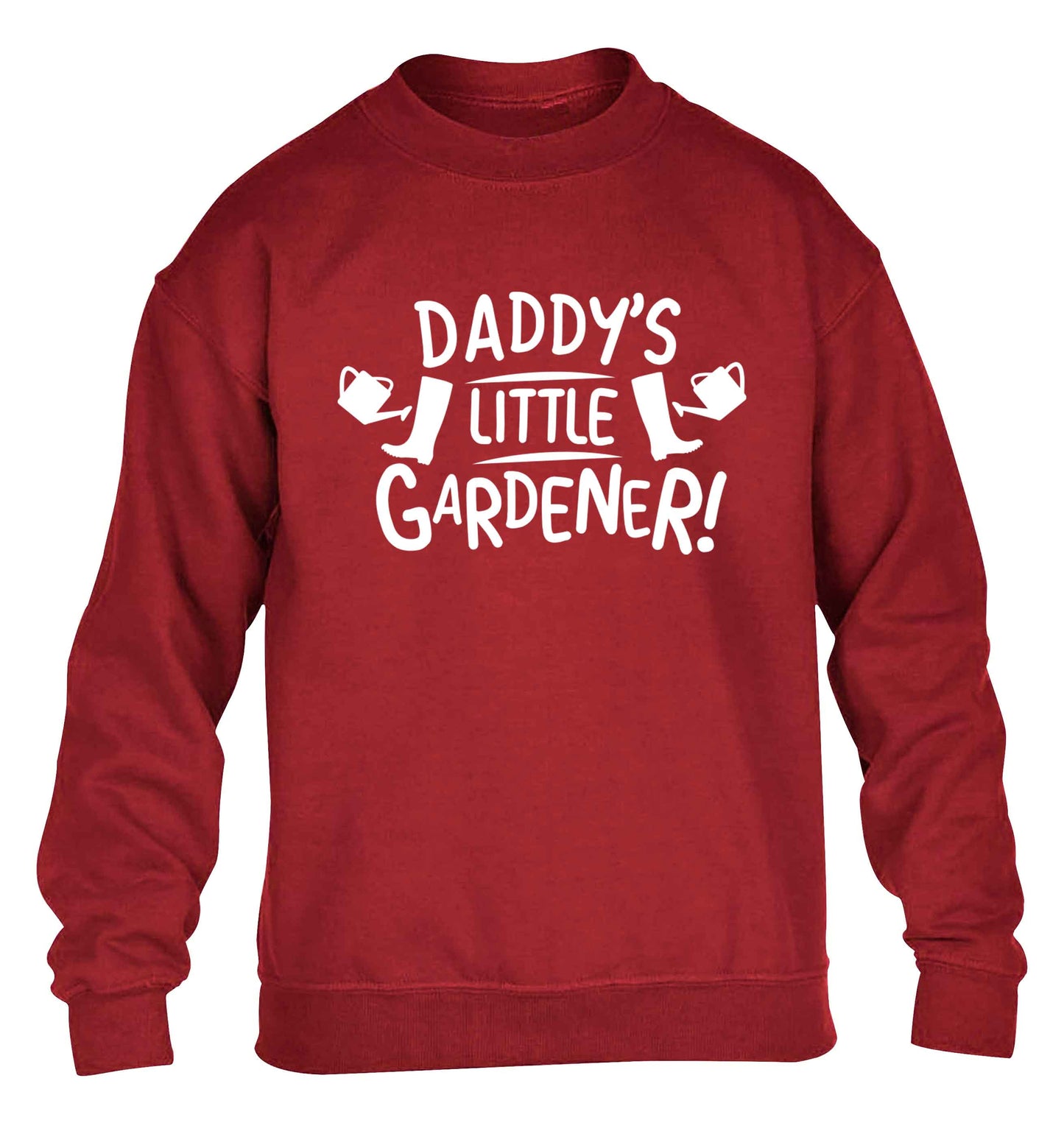 Daddy's little gardener children's grey sweater 12-13 Years