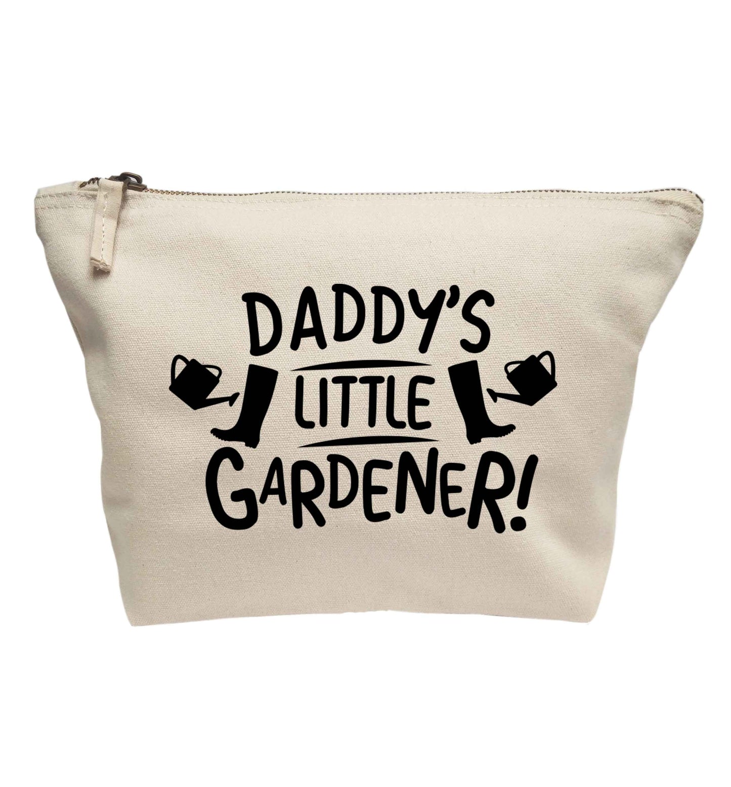 Daddy's little gardener | makeup / wash bag