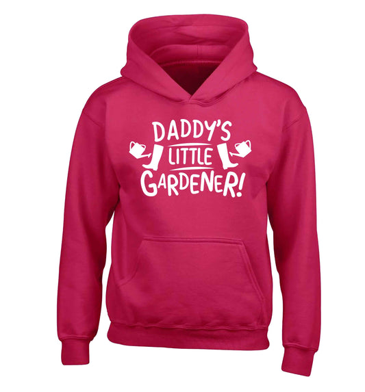 Daddy's little gardener children's pink hoodie 12-13 Years