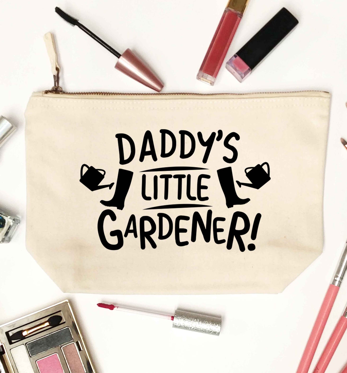 Daddy's little gardener natural makeup bag