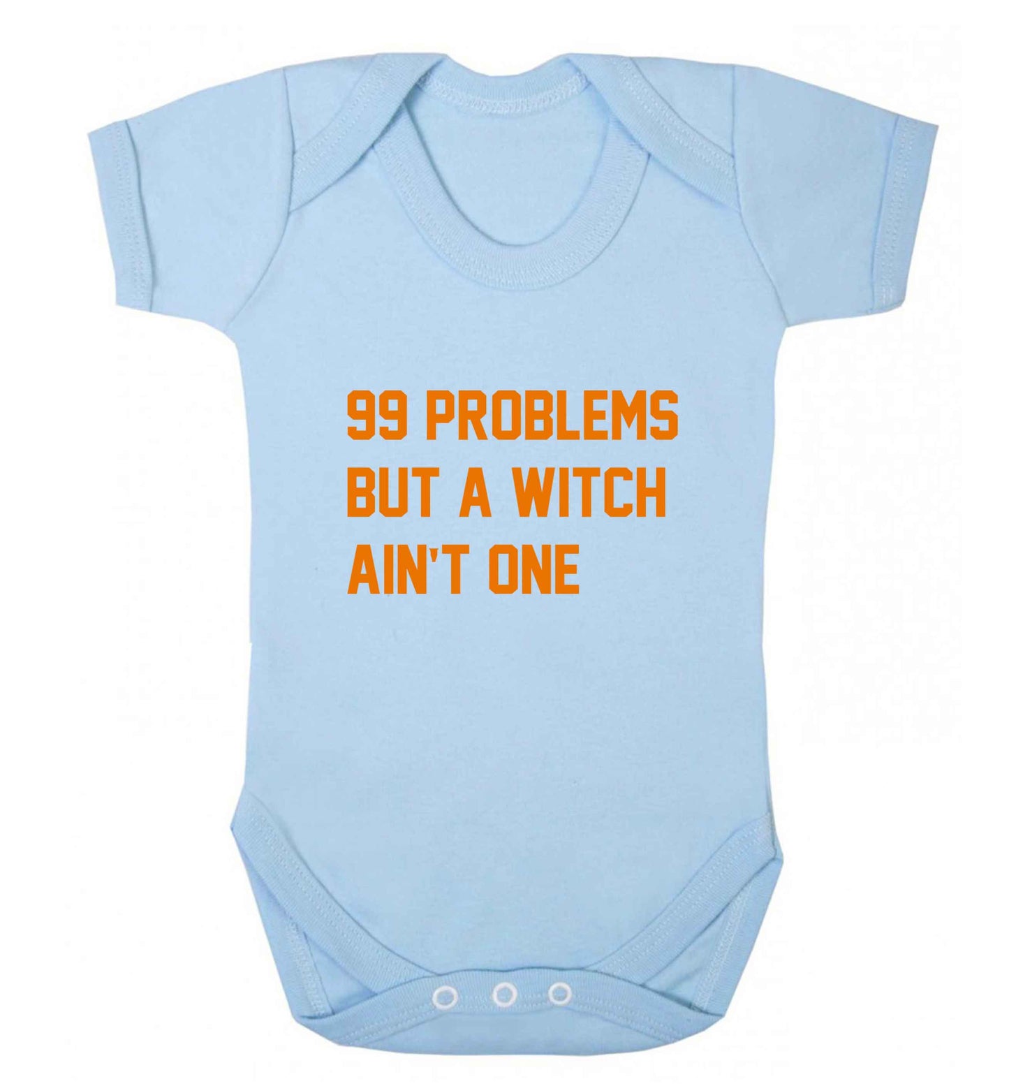 99 Problems but a witch aint one baby vest pale blue 18-24 months