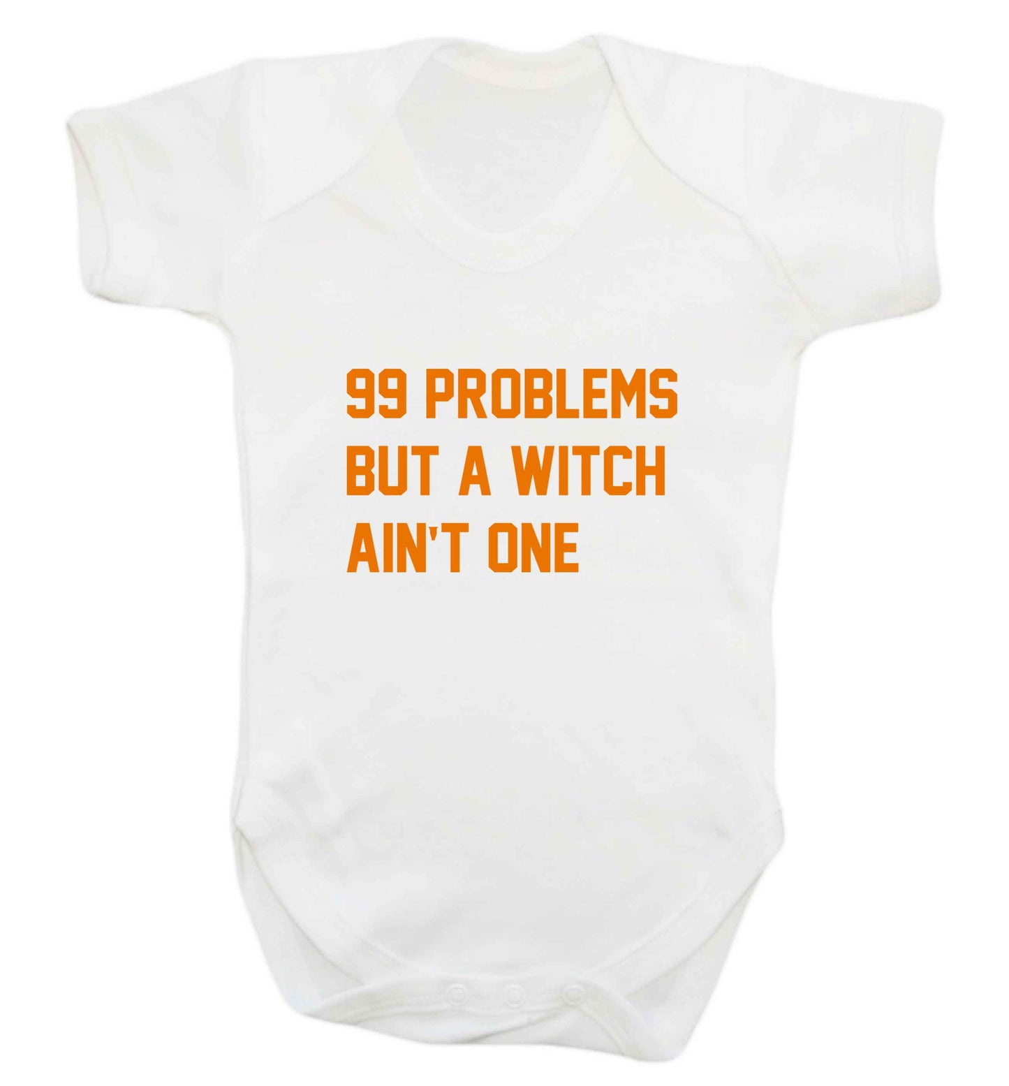 99 Problems but a witch aint one baby vest white 18-24 months