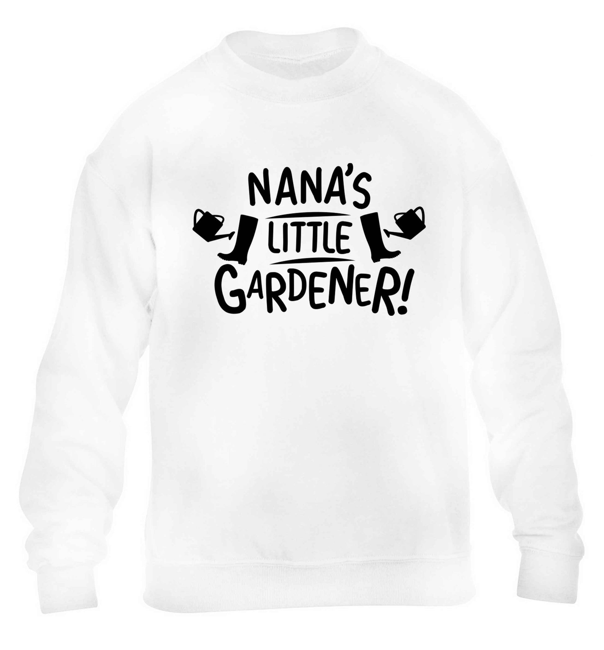 Nana's little gardener children's white sweater 12-13 Years