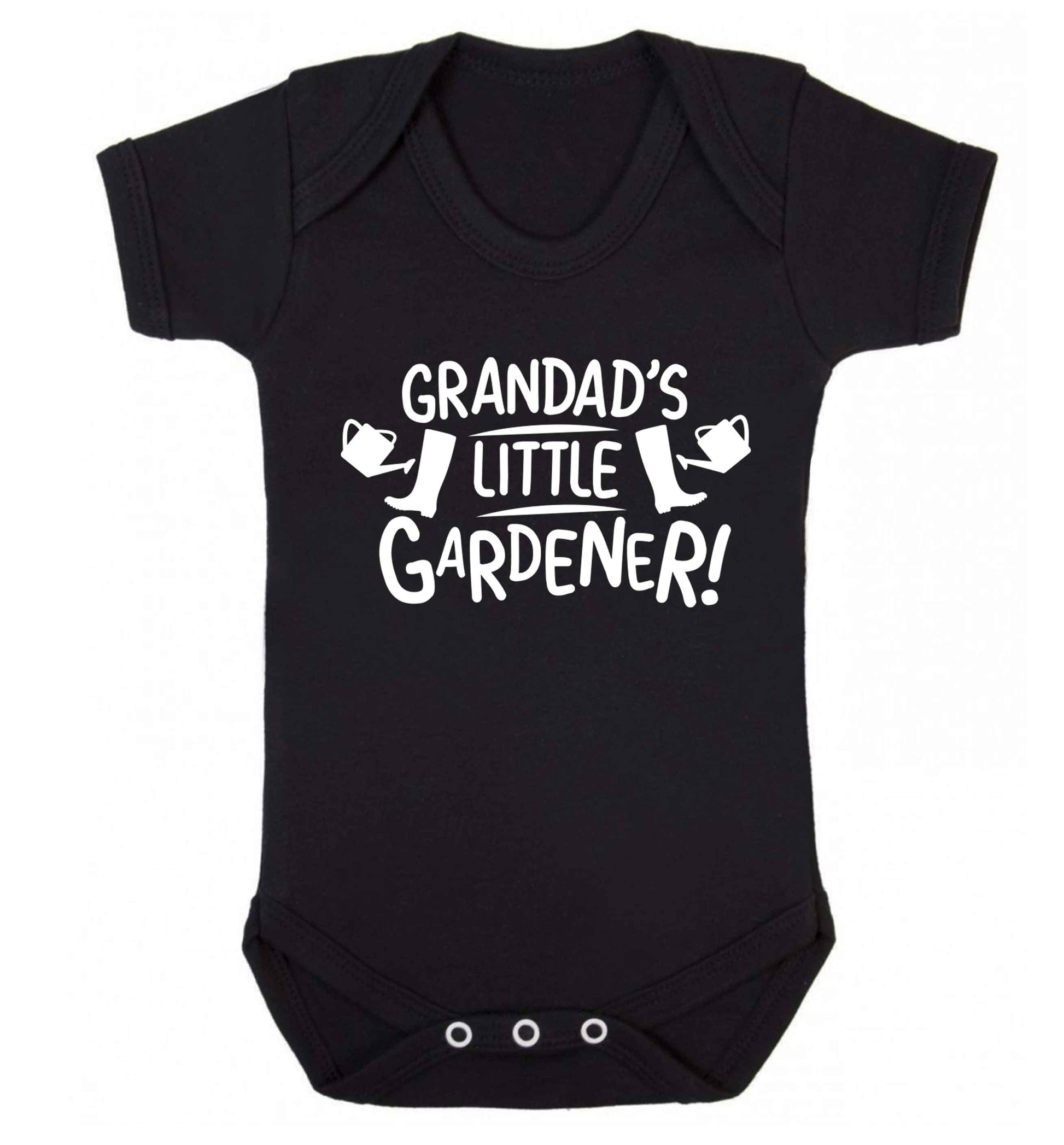 Grandad's little gardener Baby Vest black 18-24 months