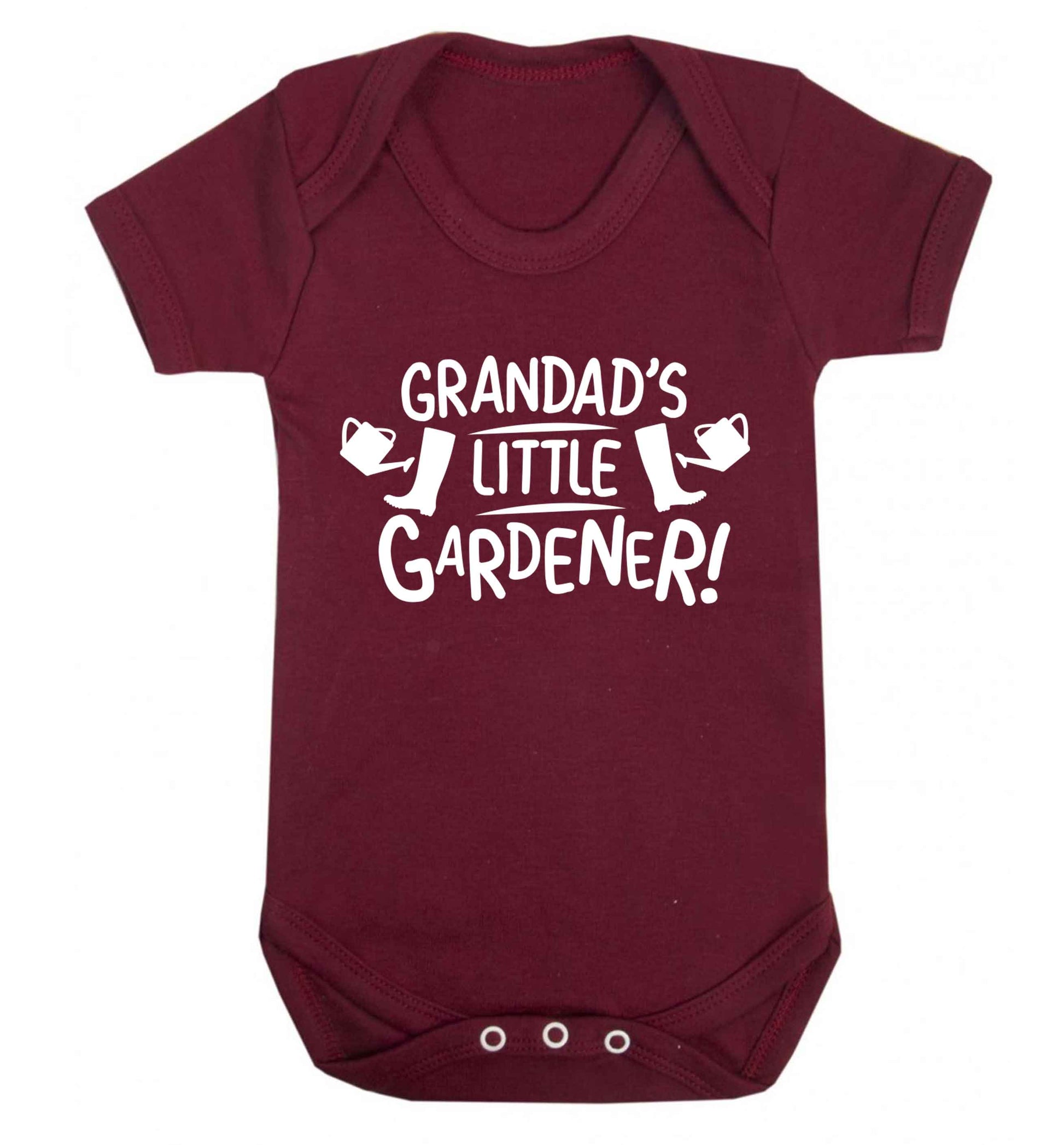 Grandad's little gardener Baby Vest maroon 18-24 months