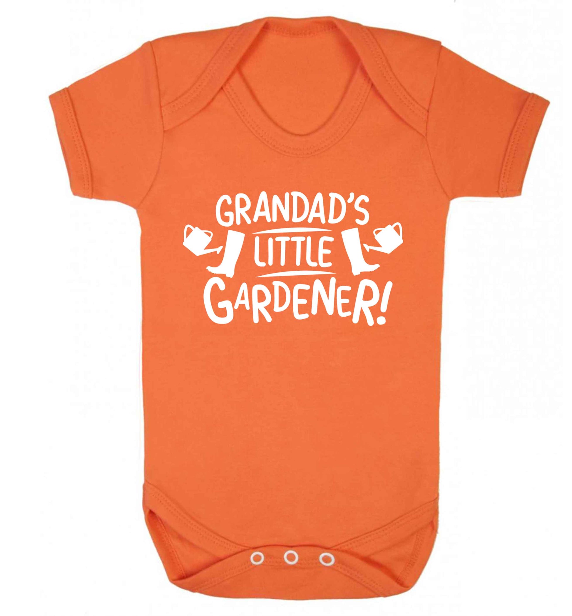 Grandad's little gardener Baby Vest orange 18-24 months