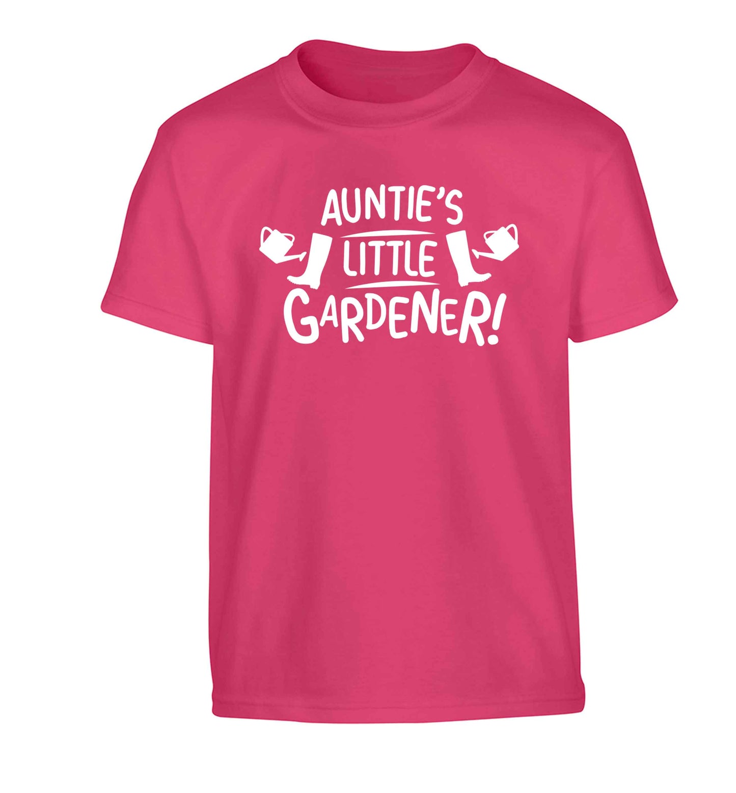 Auntie's little gardener Children's pink Tshirt 12-13 Years