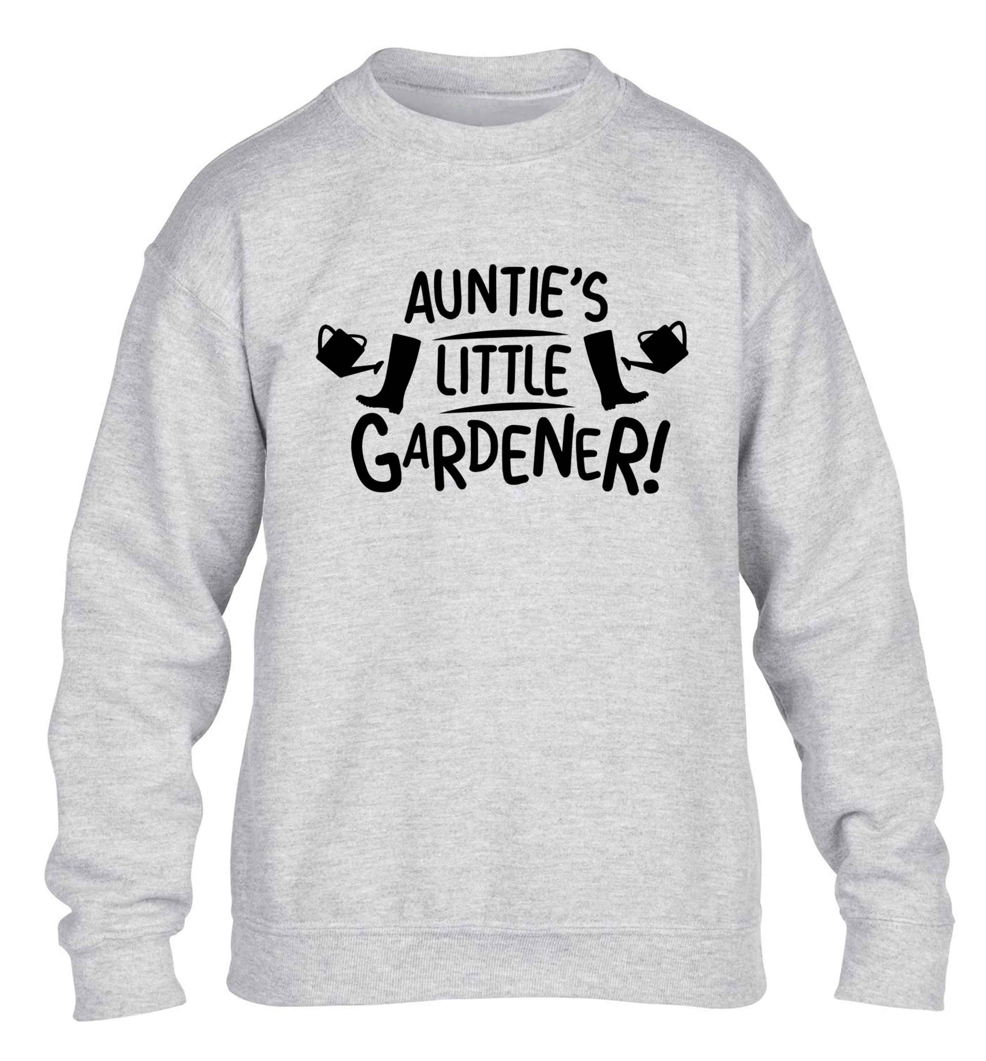 Auntie's little gardener children's grey sweater 12-13 Years