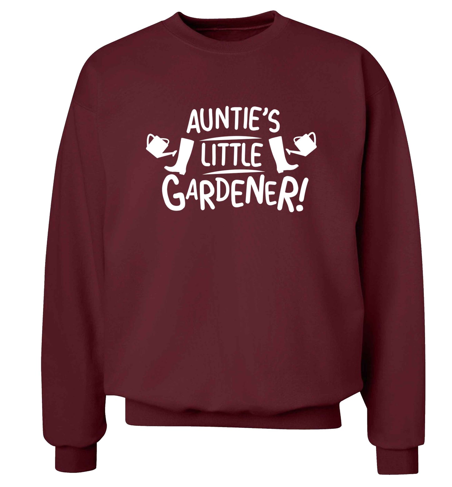 Auntie's little gardener Adult's unisex maroon Sweater 2XL