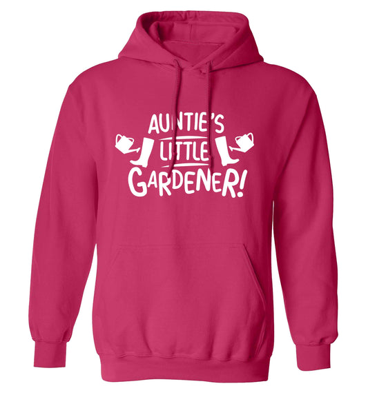 Auntie's little gardener adults unisex pink hoodie 2XL