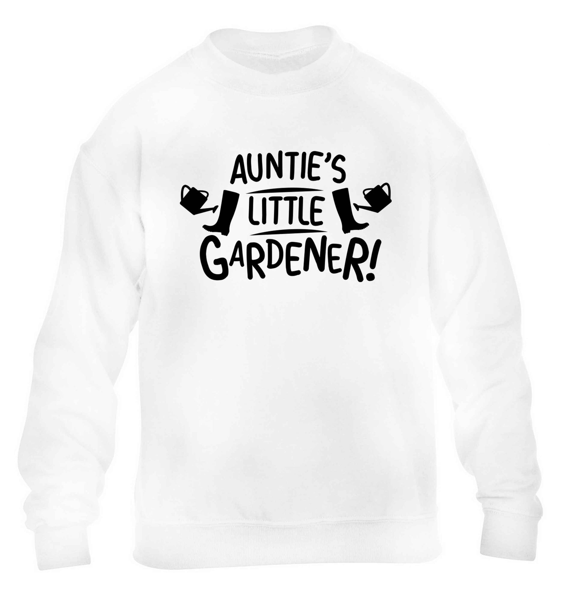 Auntie's little gardener children's white sweater 12-13 Years