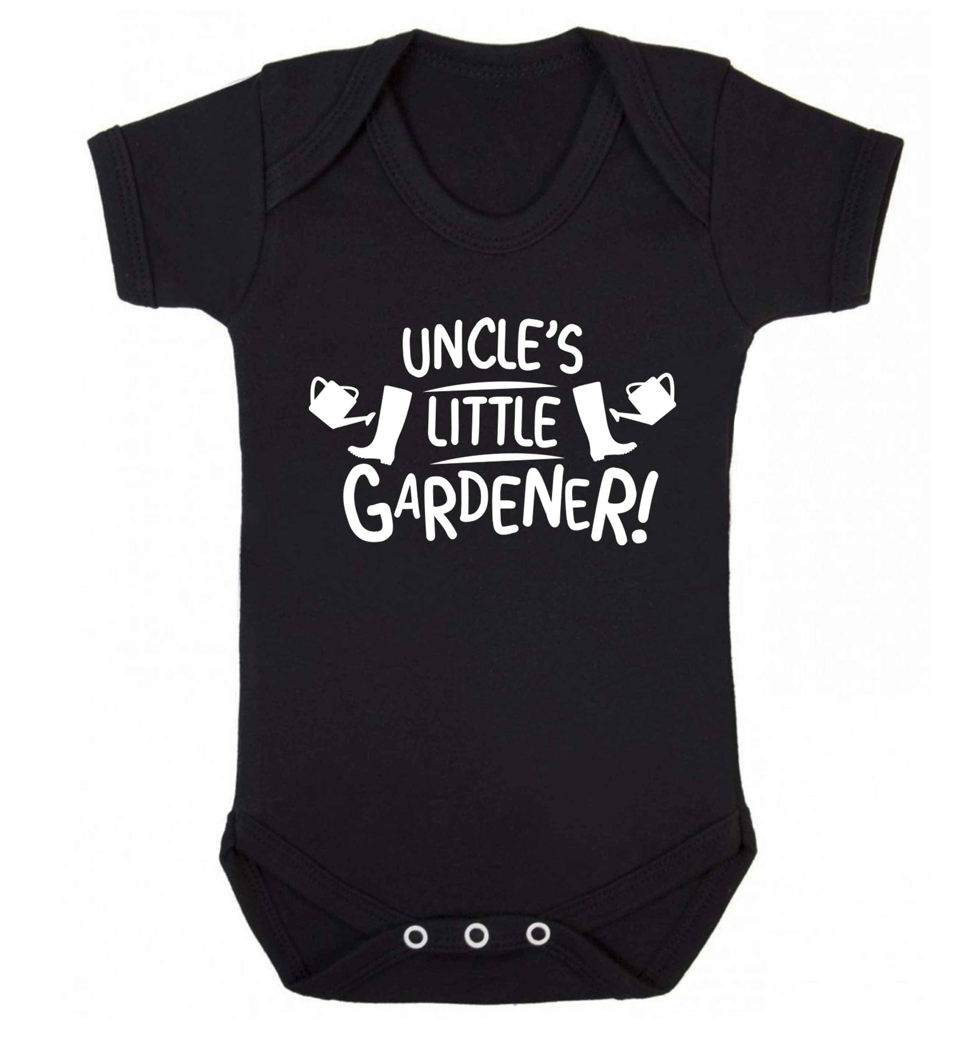 Uncle's little gardener Baby Vest black 18-24 months