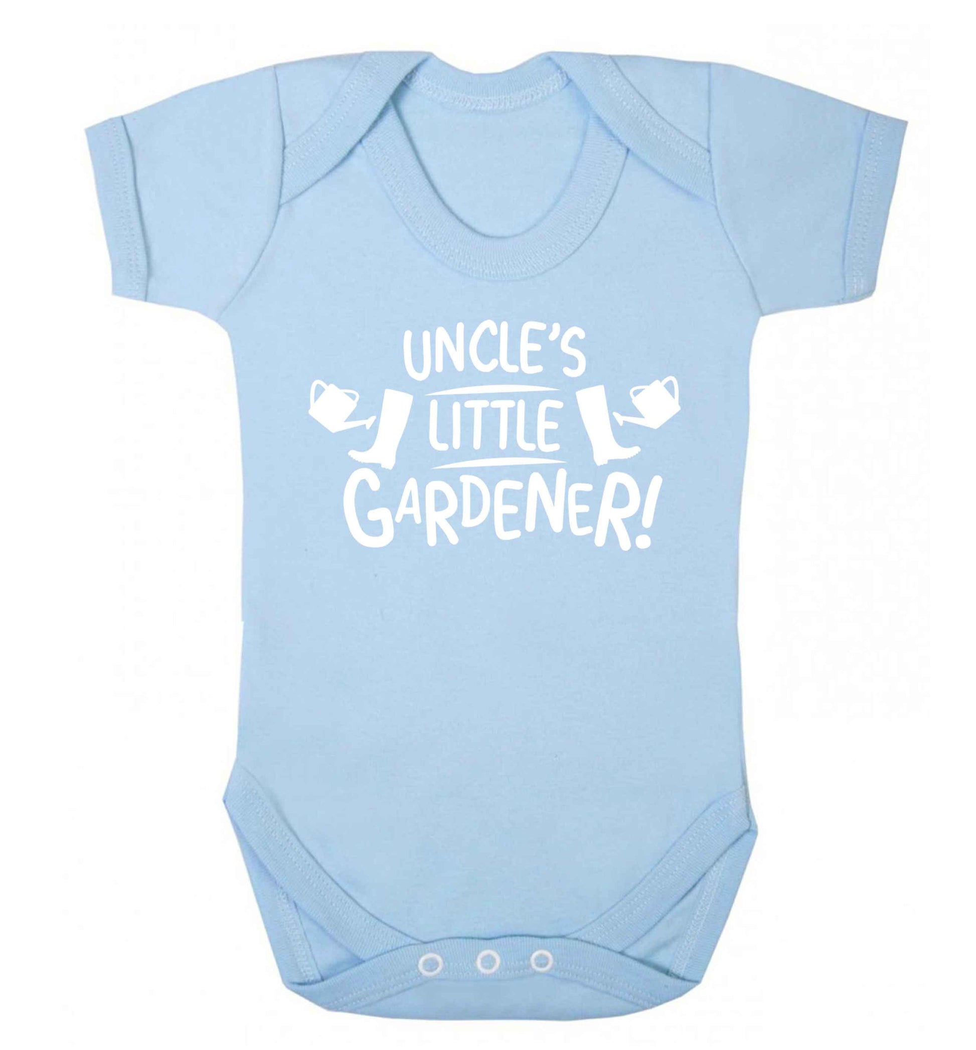 Uncle's little gardener Baby Vest pale blue 18-24 months