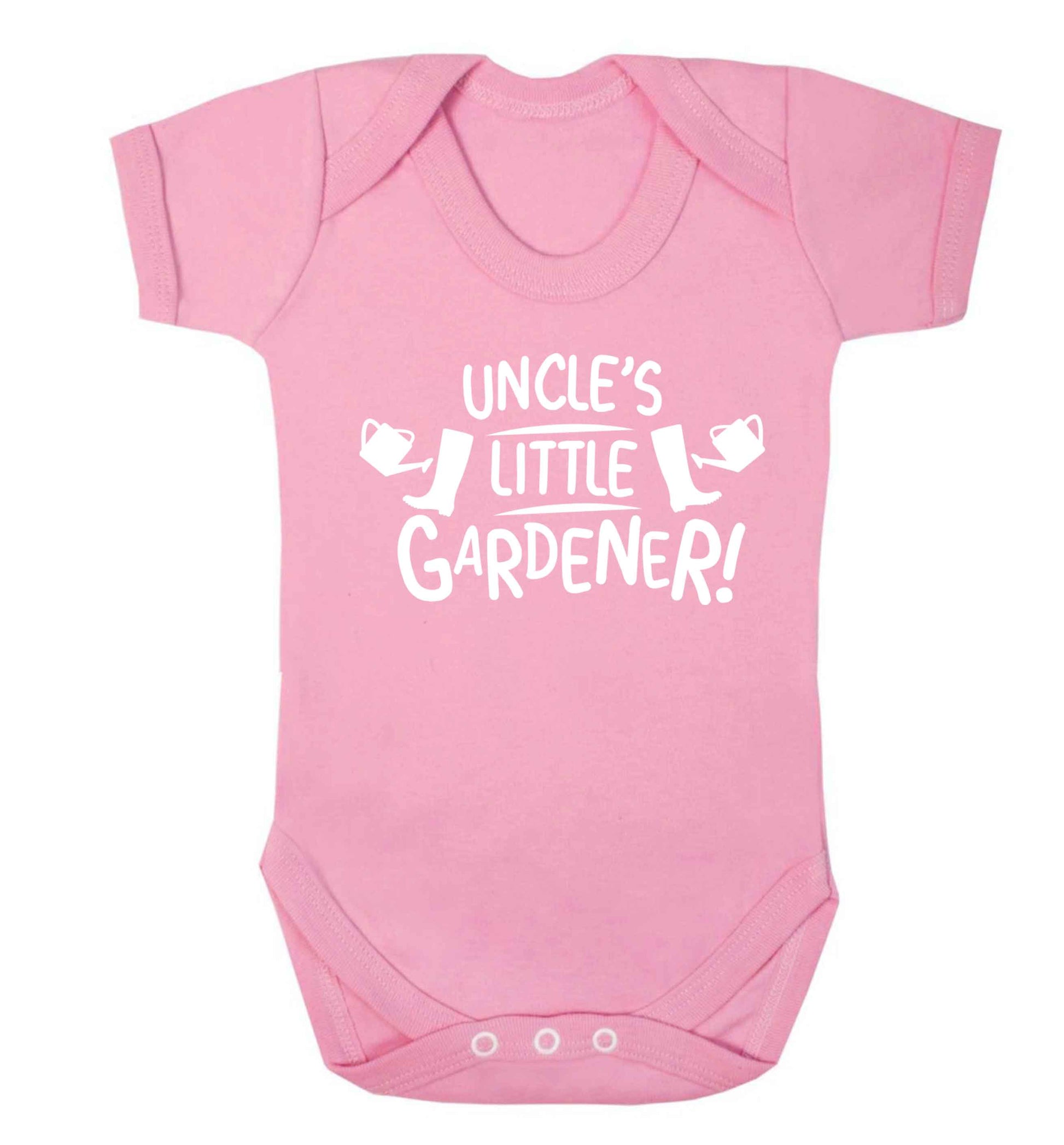 Uncle's little gardener Baby Vest pale pink 18-24 months