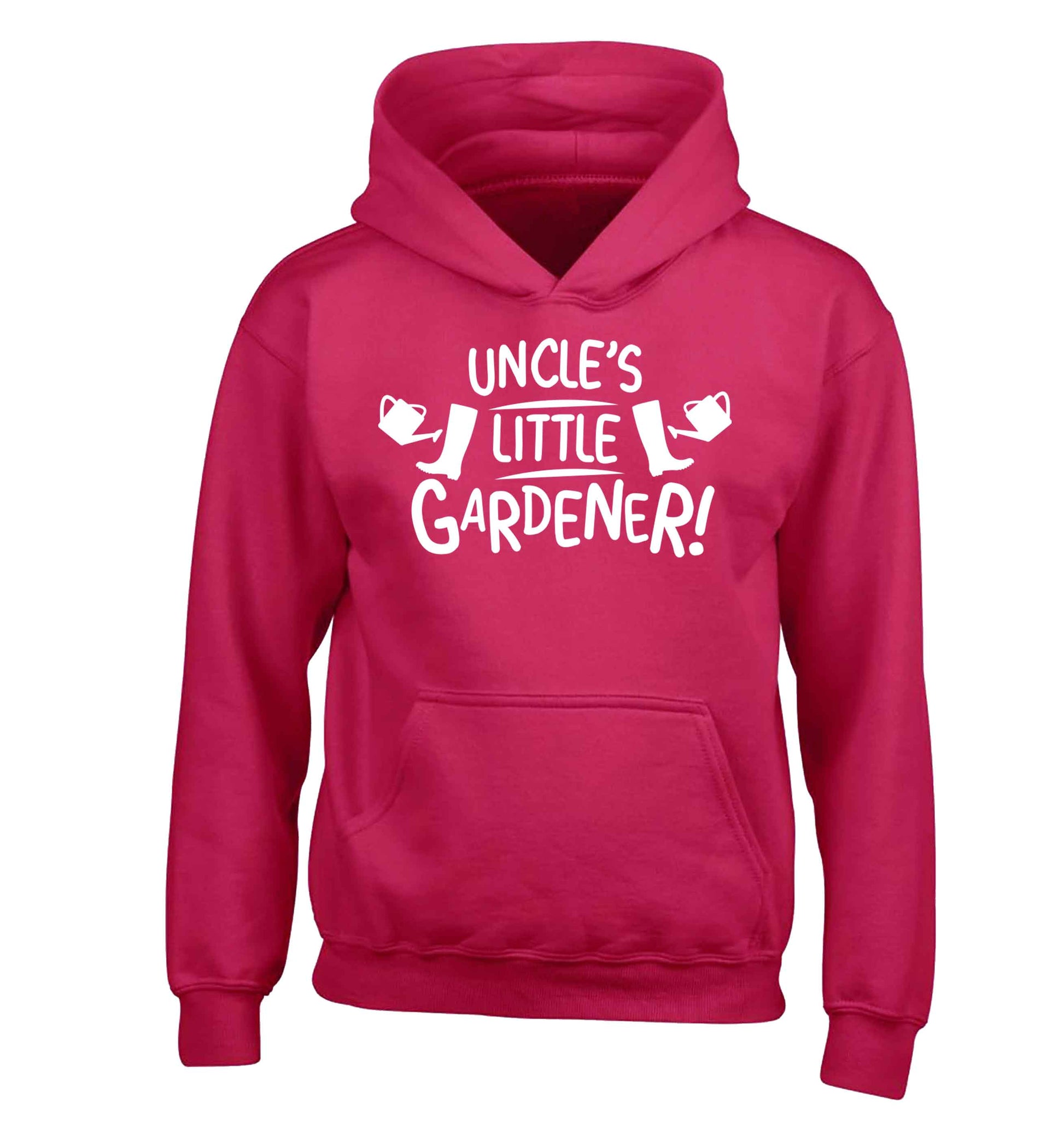 Uncle's little gardener children's pink hoodie 12-13 Years
