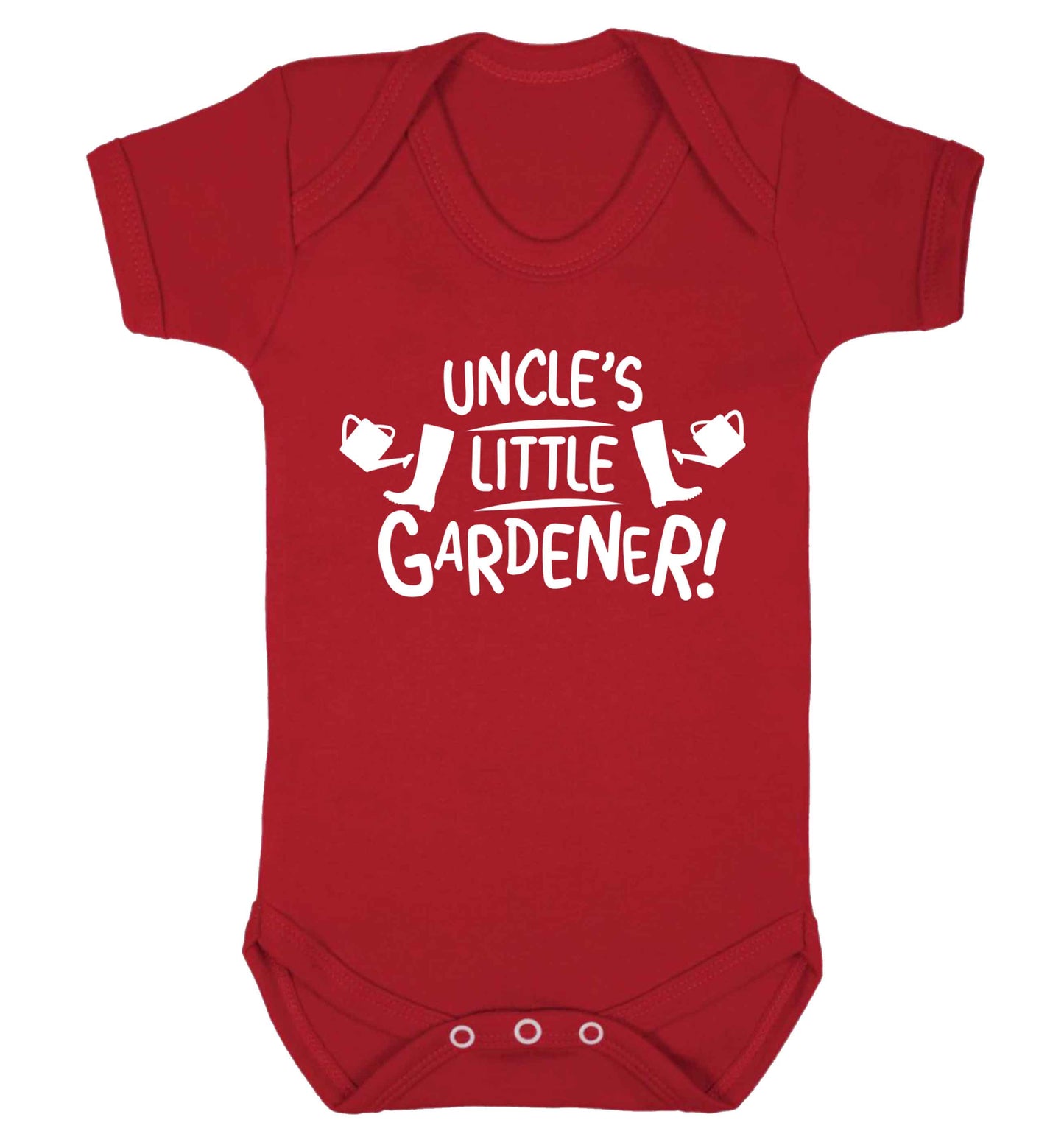 Uncle's little gardener Baby Vest red 18-24 months
