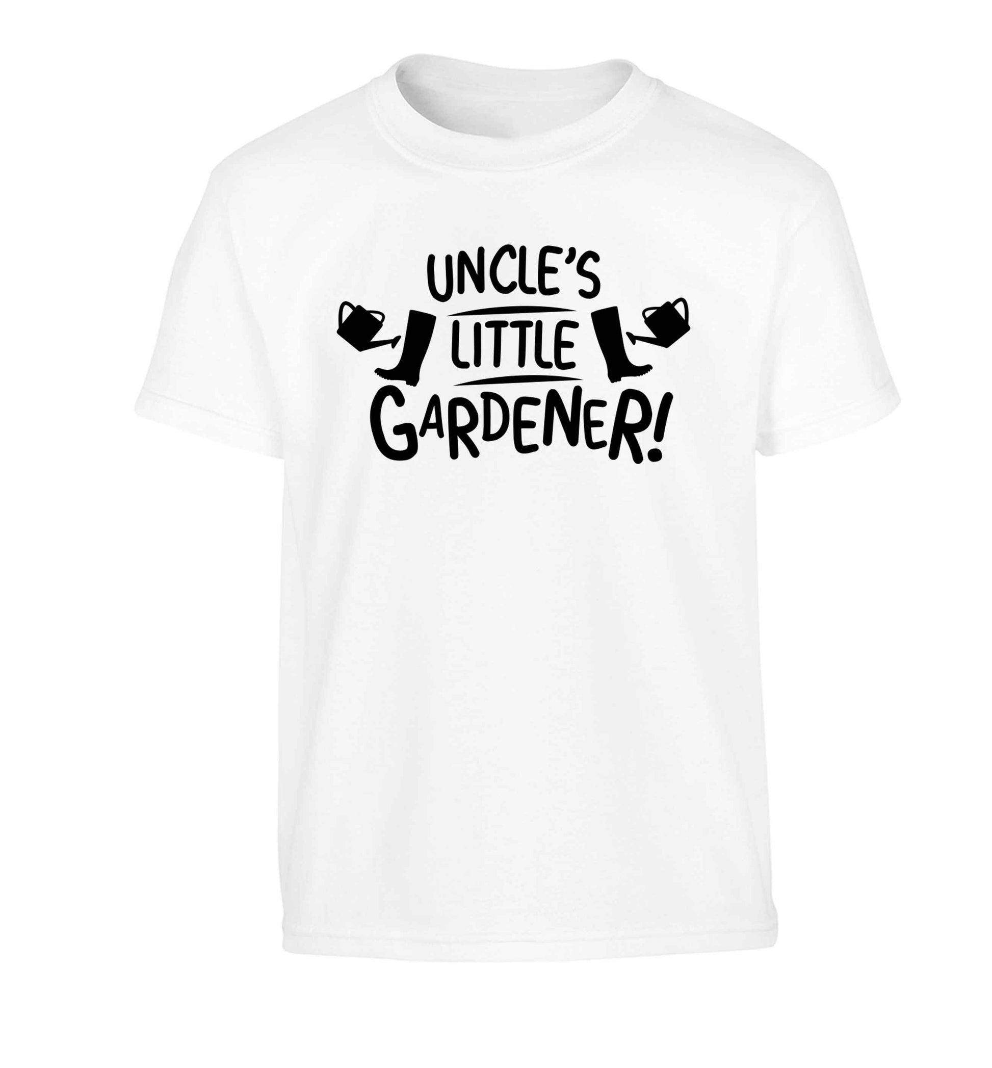 Uncle's little gardener Children's white Tshirt 12-13 Years