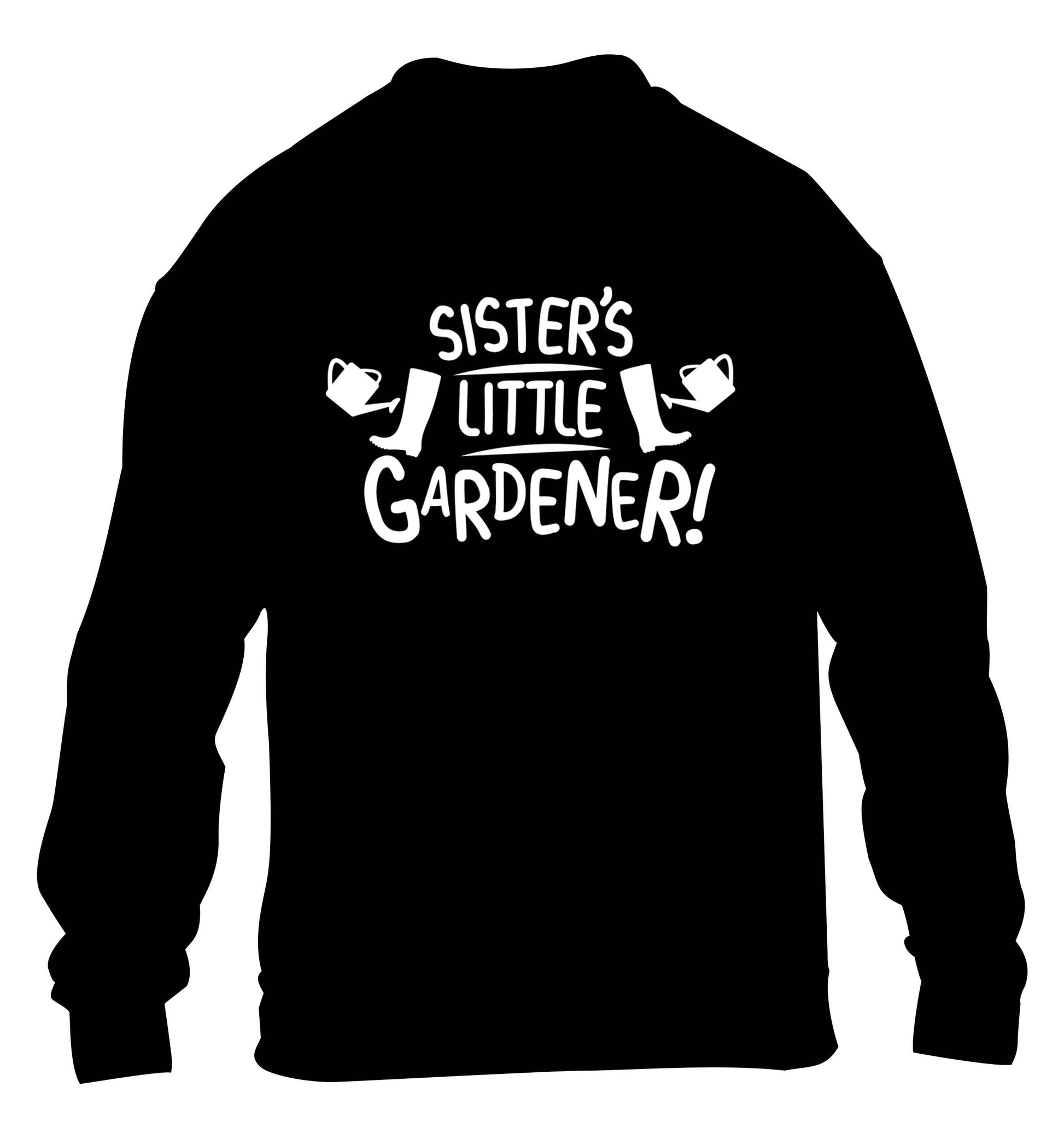 Sister's little gardener children's black sweater 12-13 Years