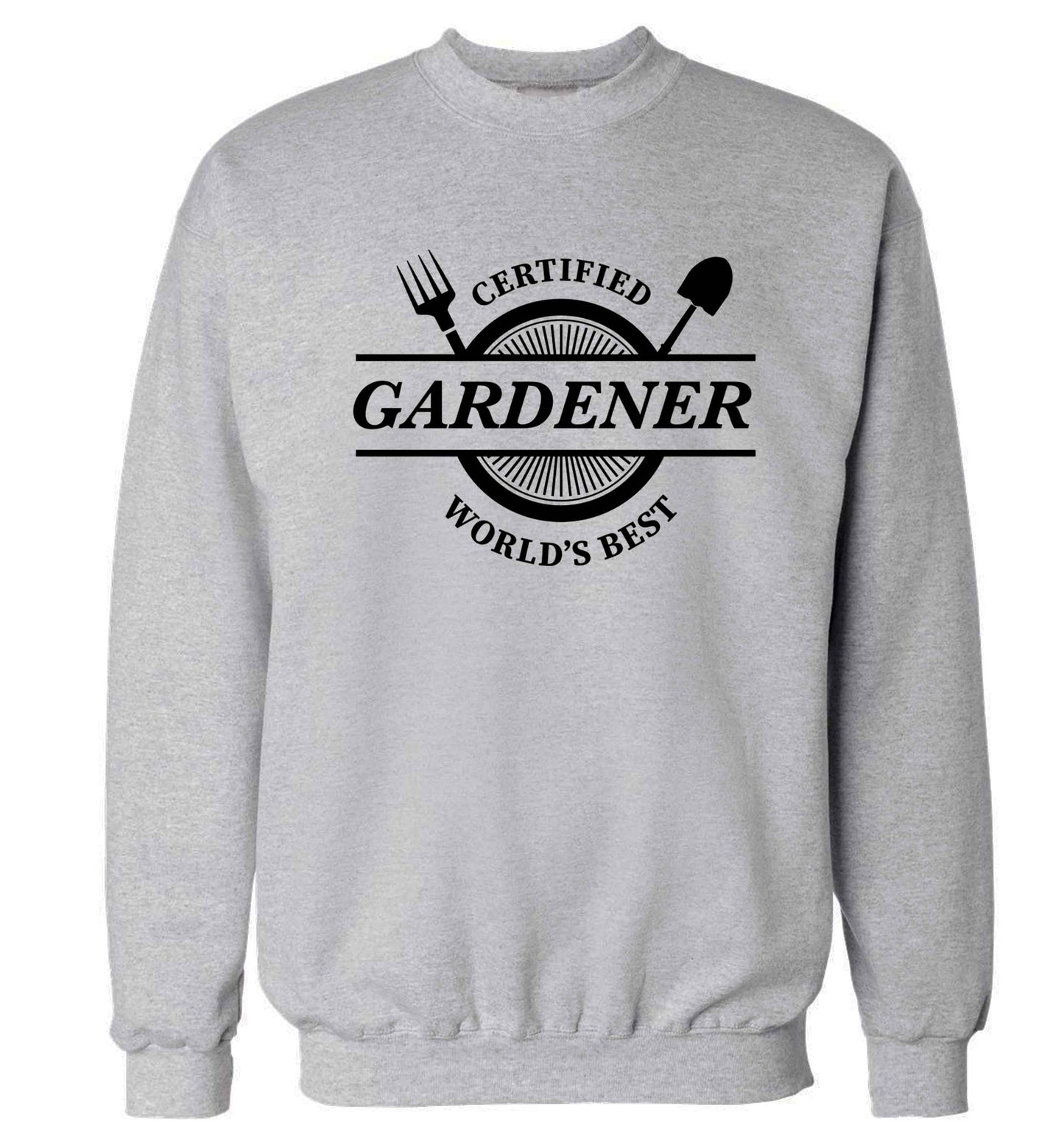 Certified gardener worlds best Adult's unisex grey Sweater 2XL