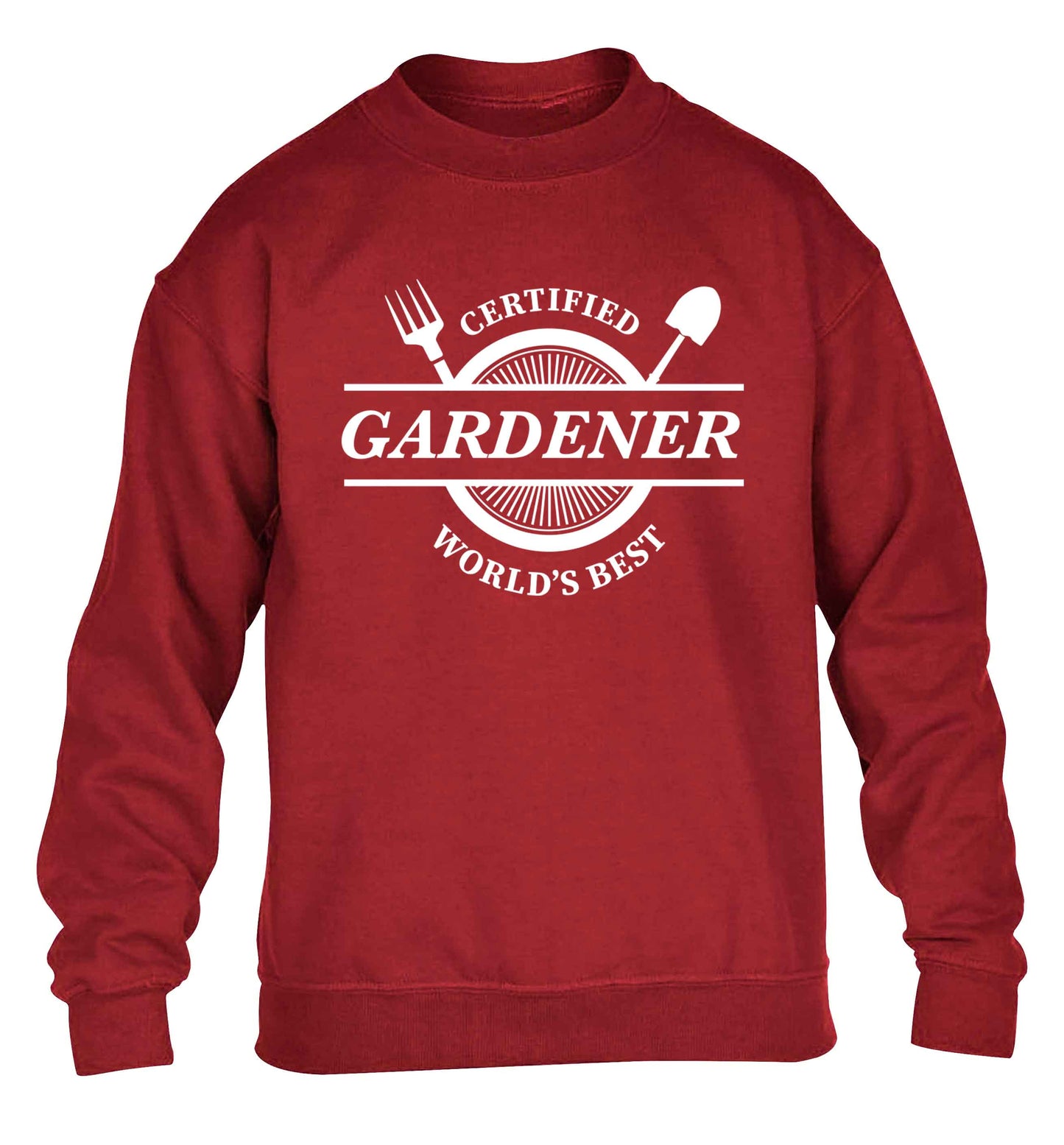 Certified gardener worlds best children's grey sweater 12-13 Years