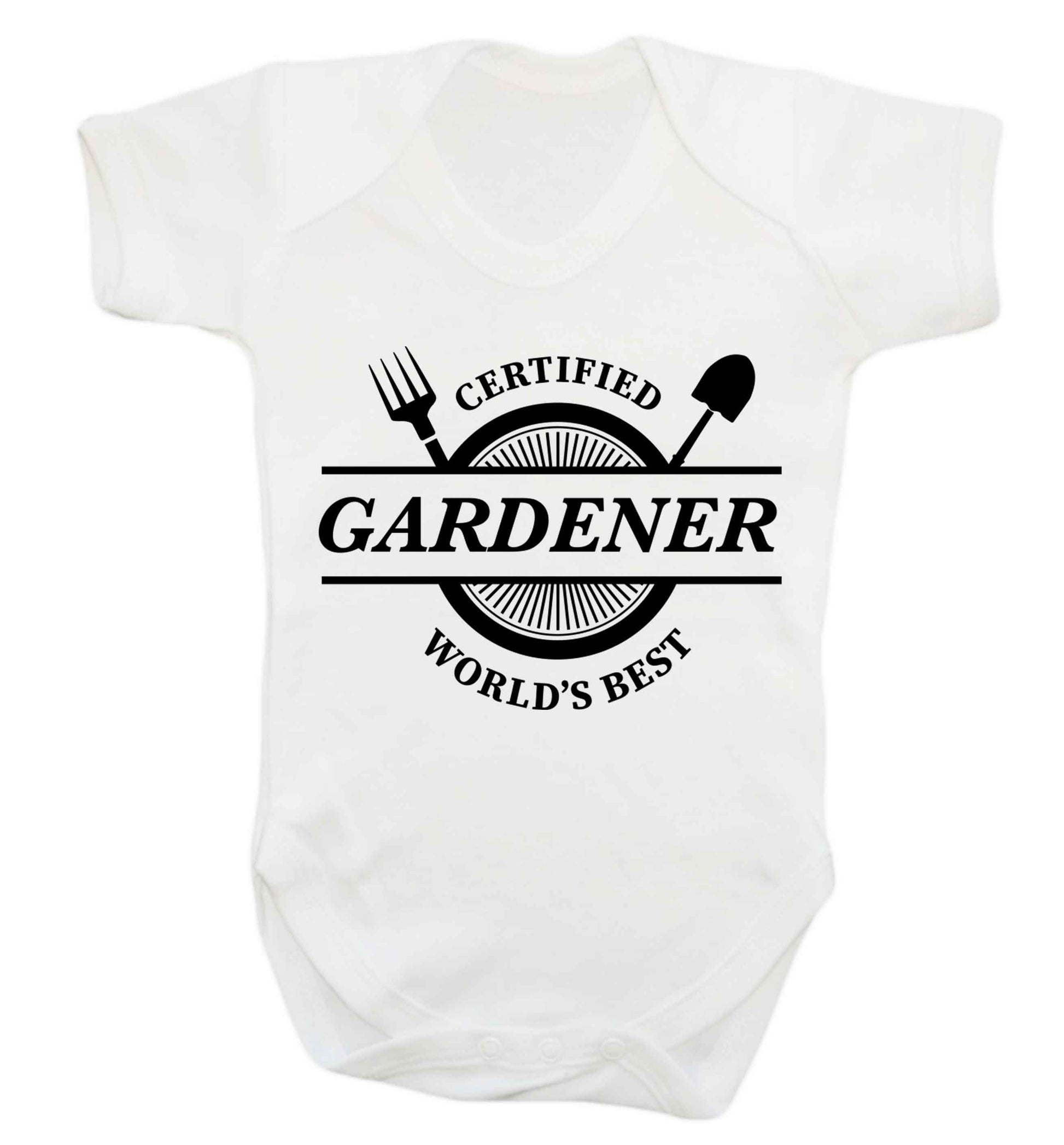 Certified gardener worlds best Baby Vest white 18-24 months