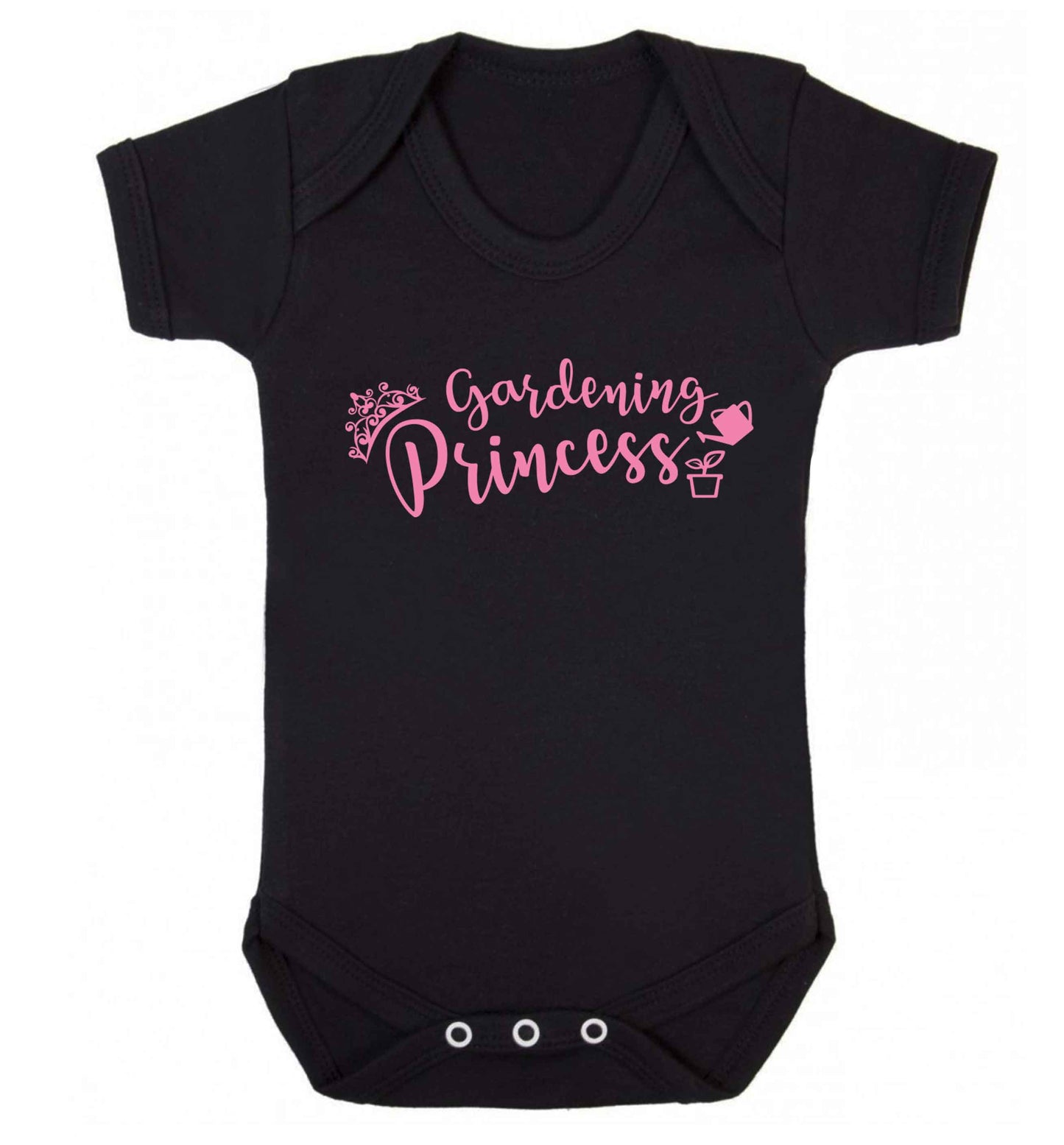 Gardening princess Baby Vest black 18-24 months
