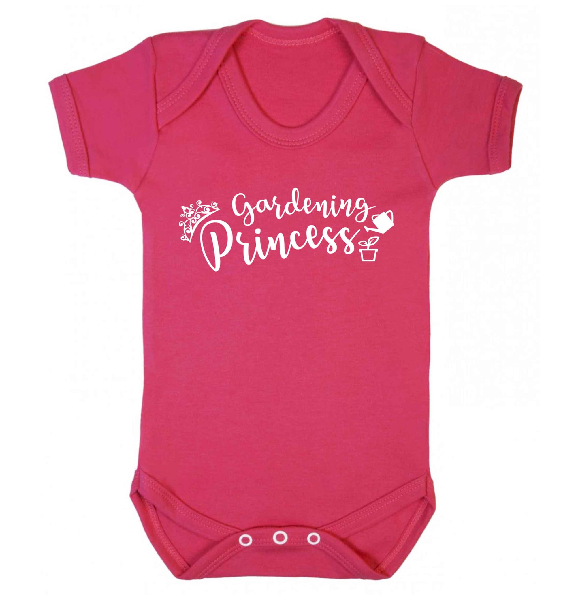 Gardening princess Baby Vest dark pink 18-24 months