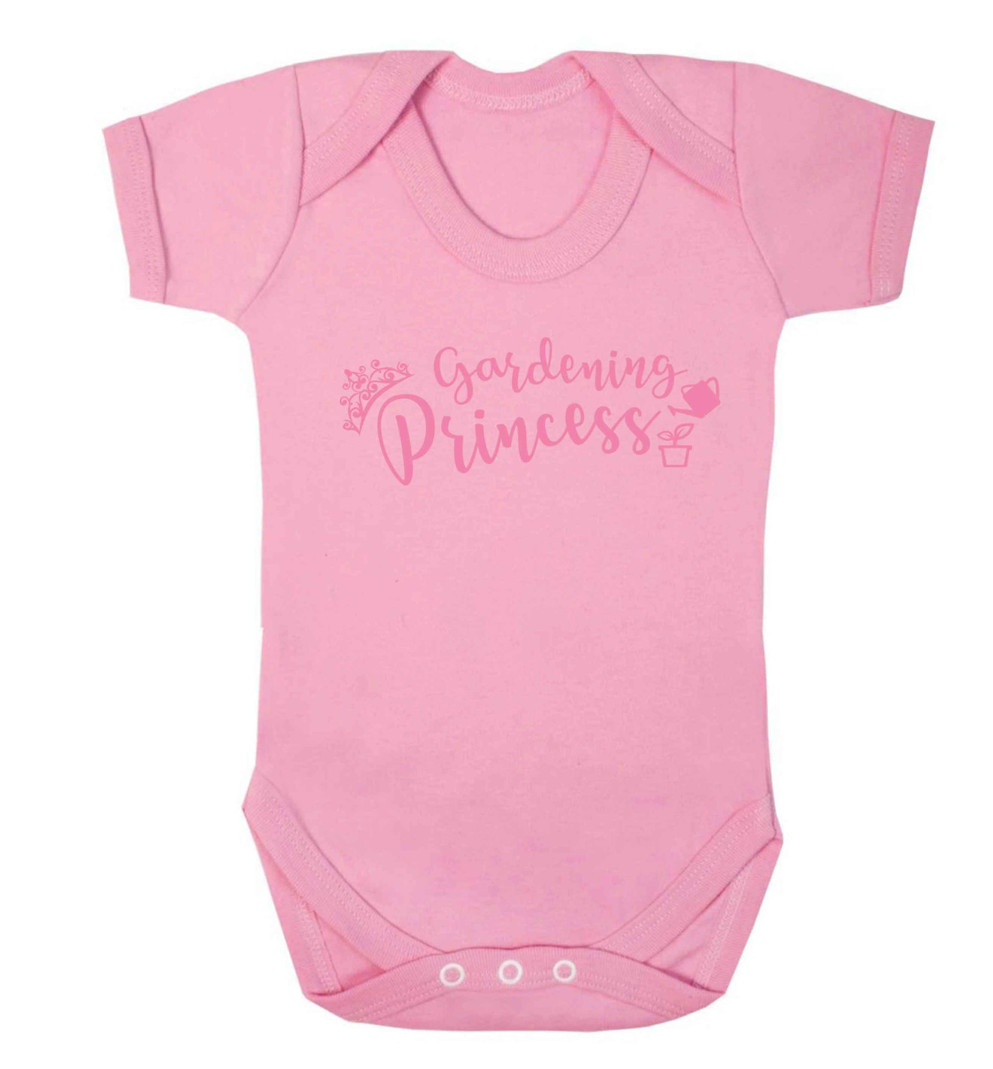 Gardening princess Baby Vest pale pink 18-24 months