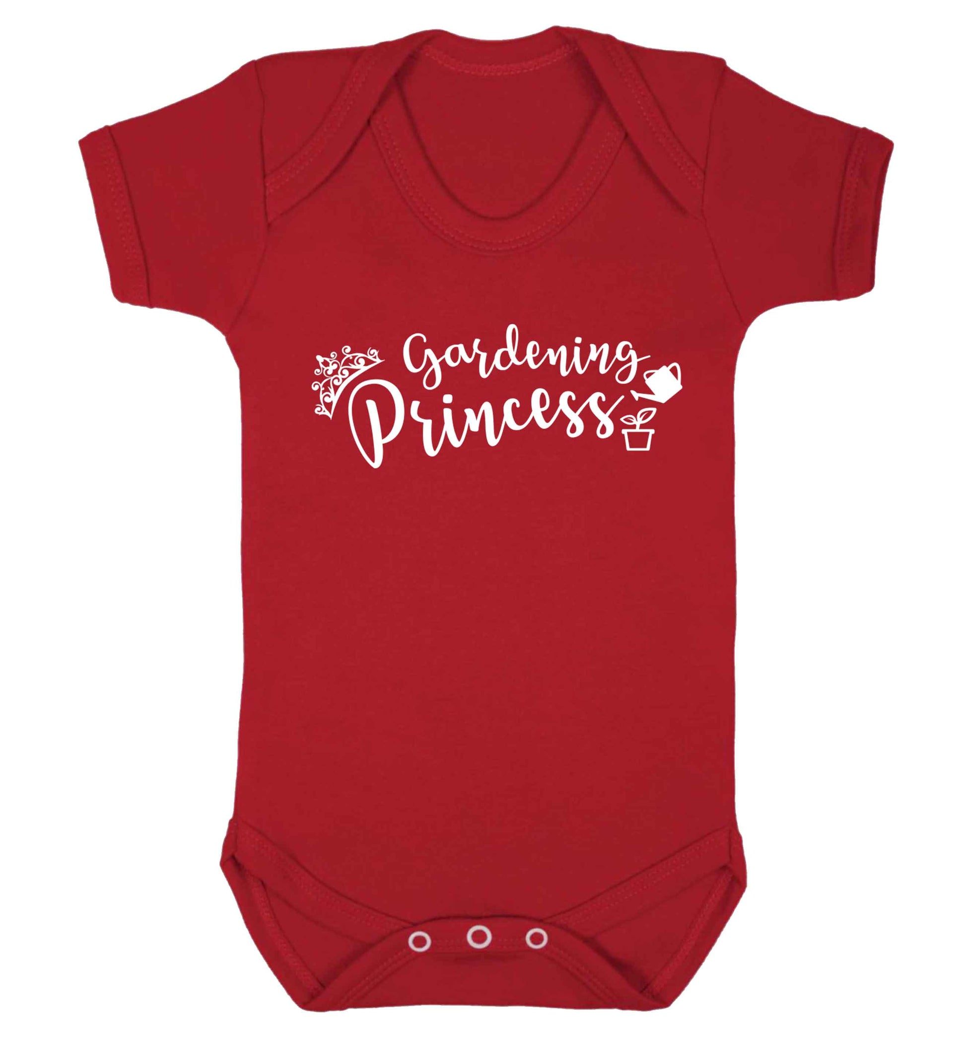 Gardening princess Baby Vest red 18-24 months