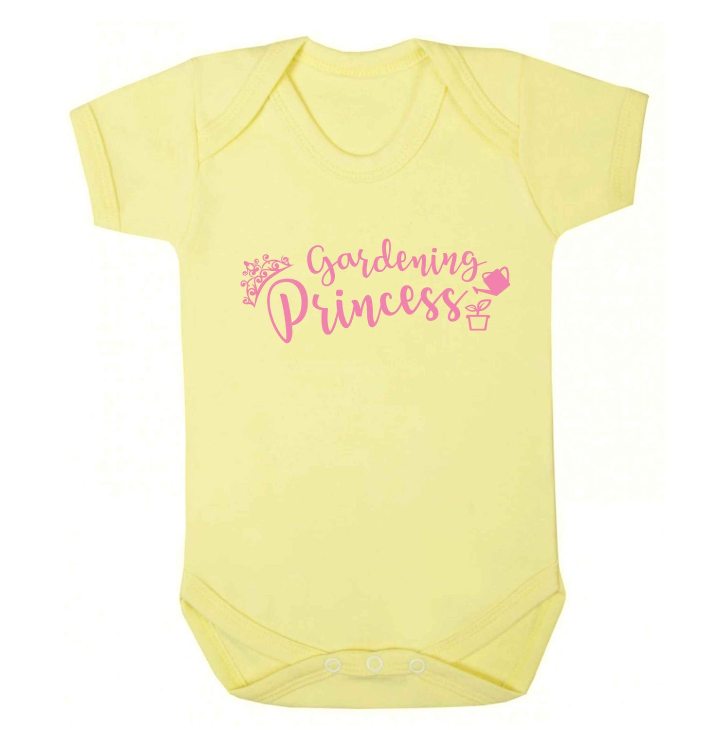 Gardening princess Baby Vest pale yellow 18-24 months