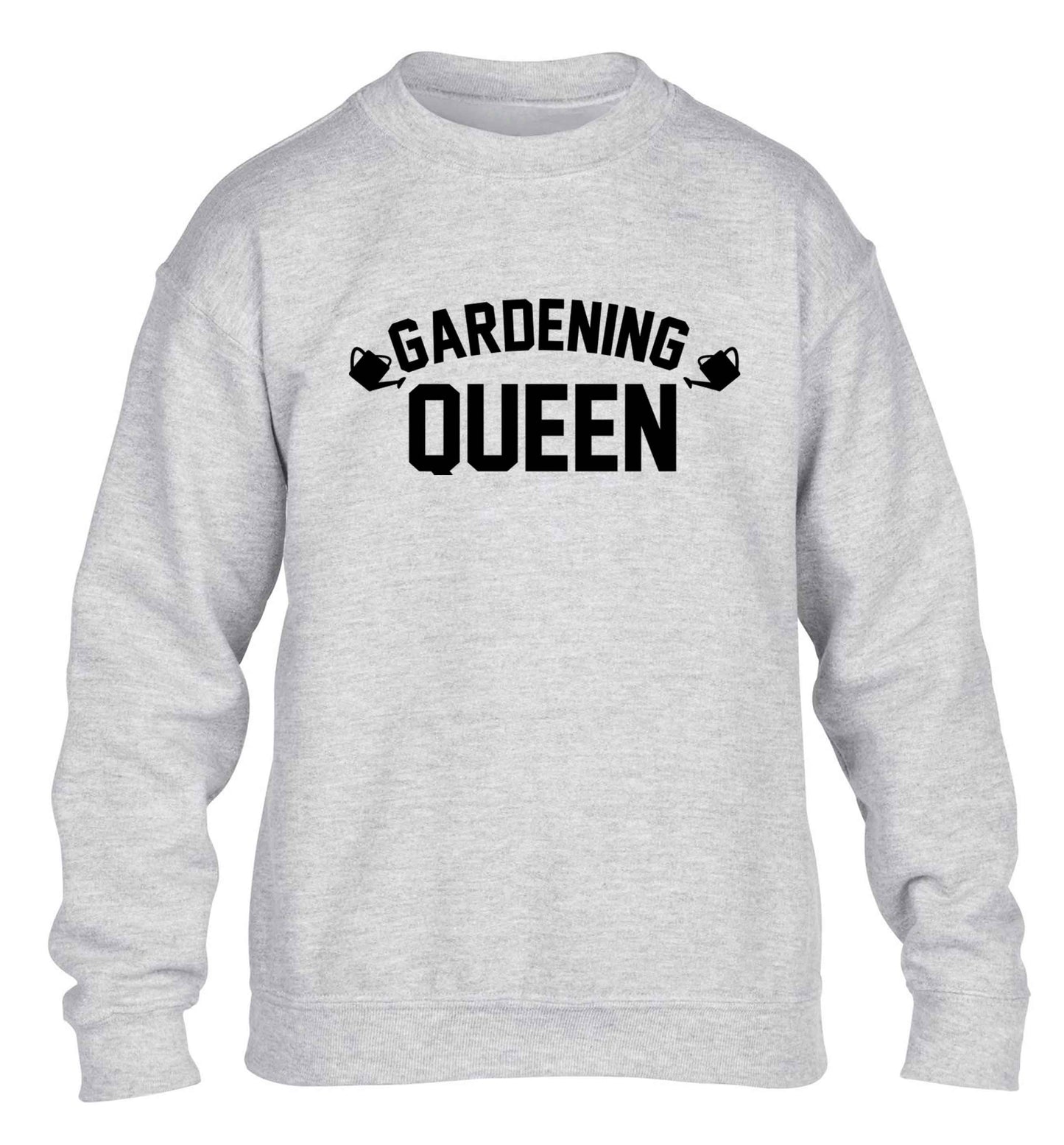Gardening queen children's grey sweater 12-13 Years