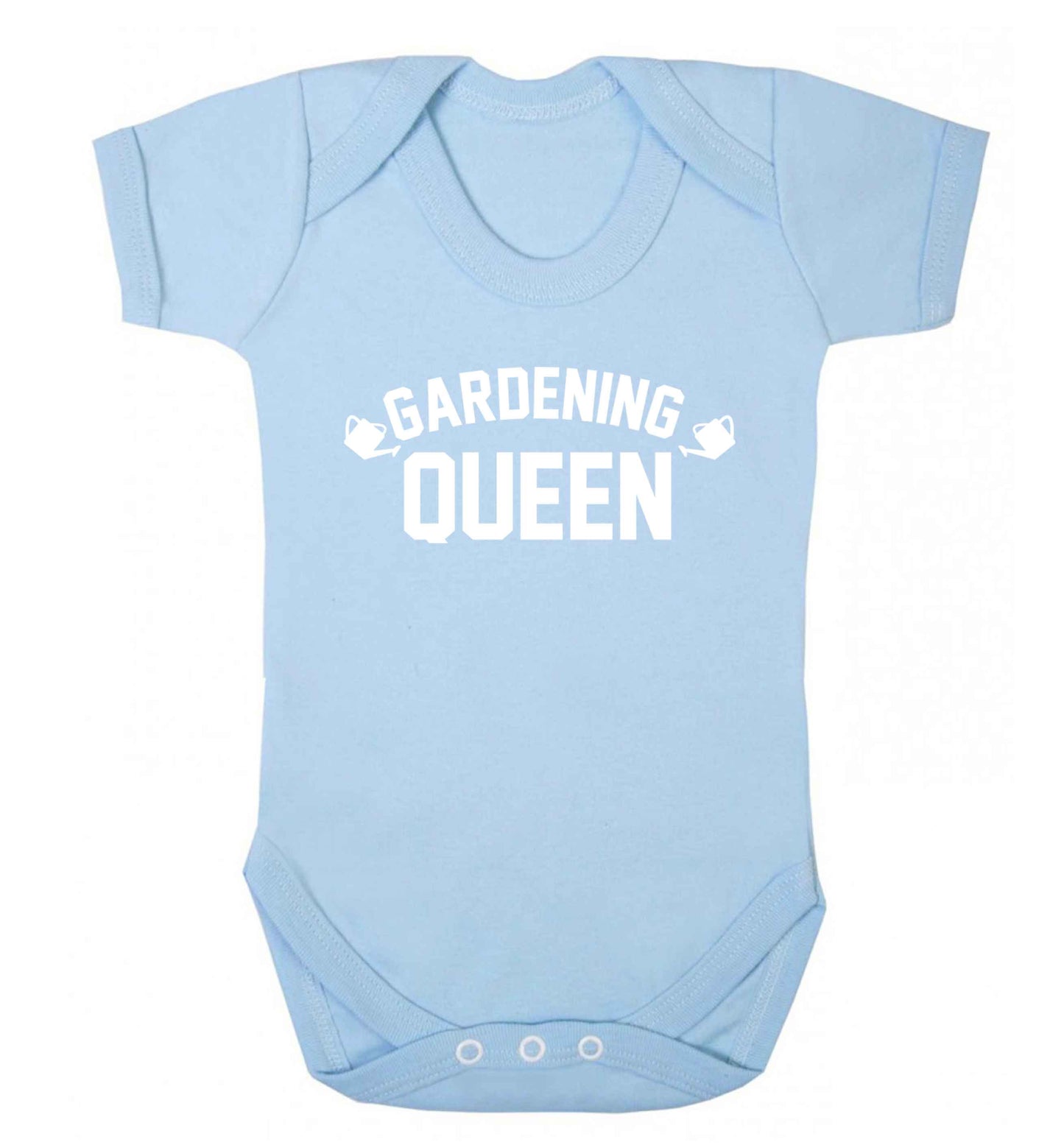 Gardening queen Baby Vest pale blue 18-24 months
