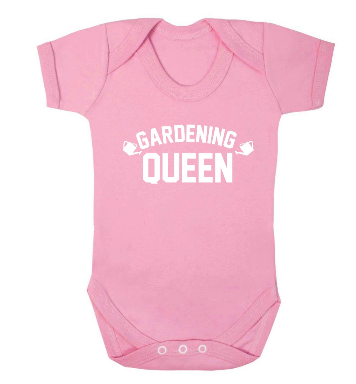 Gardening queen Baby Vest pale pink 18-24 months