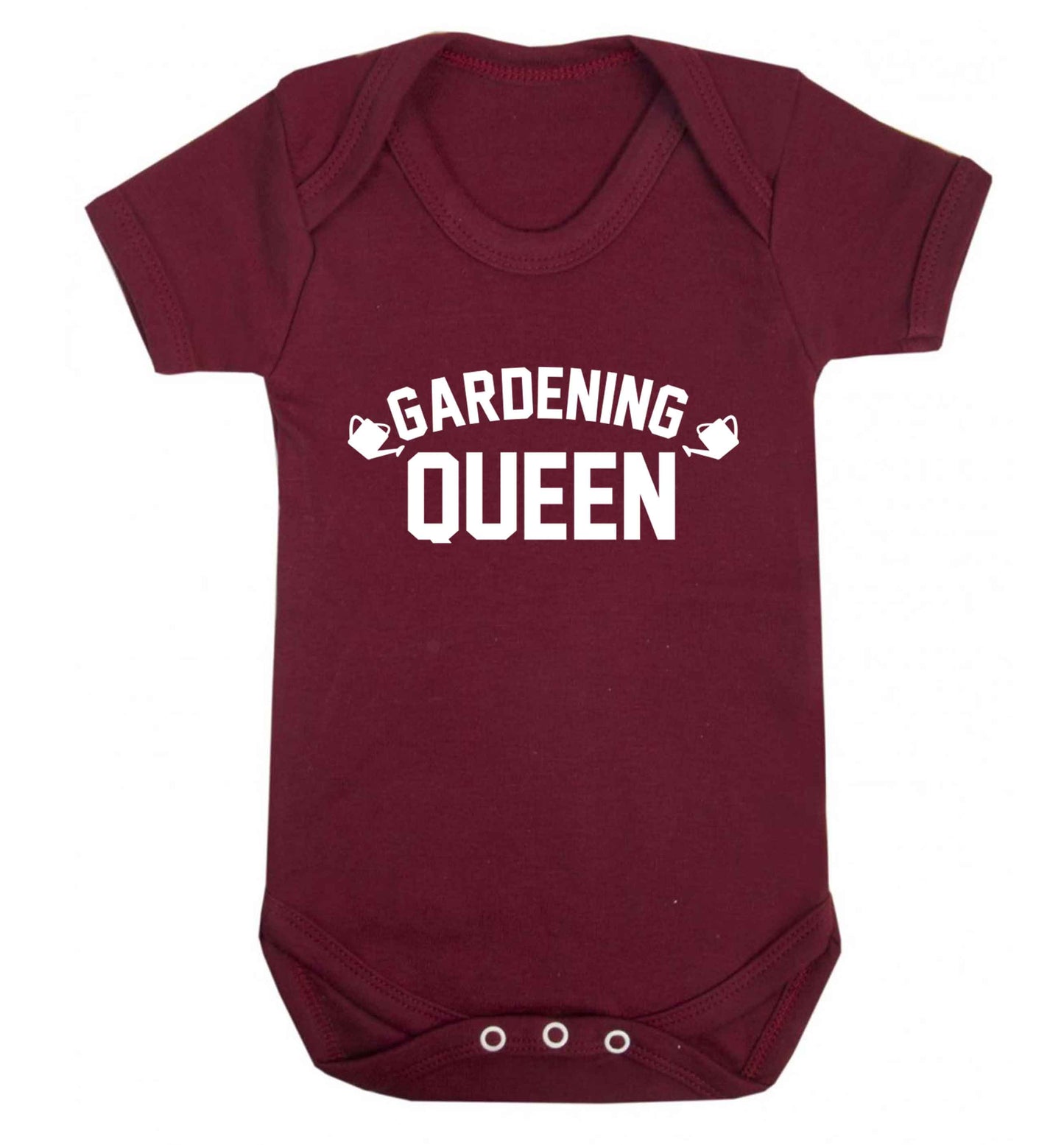 Gardening queen Baby Vest maroon 18-24 months