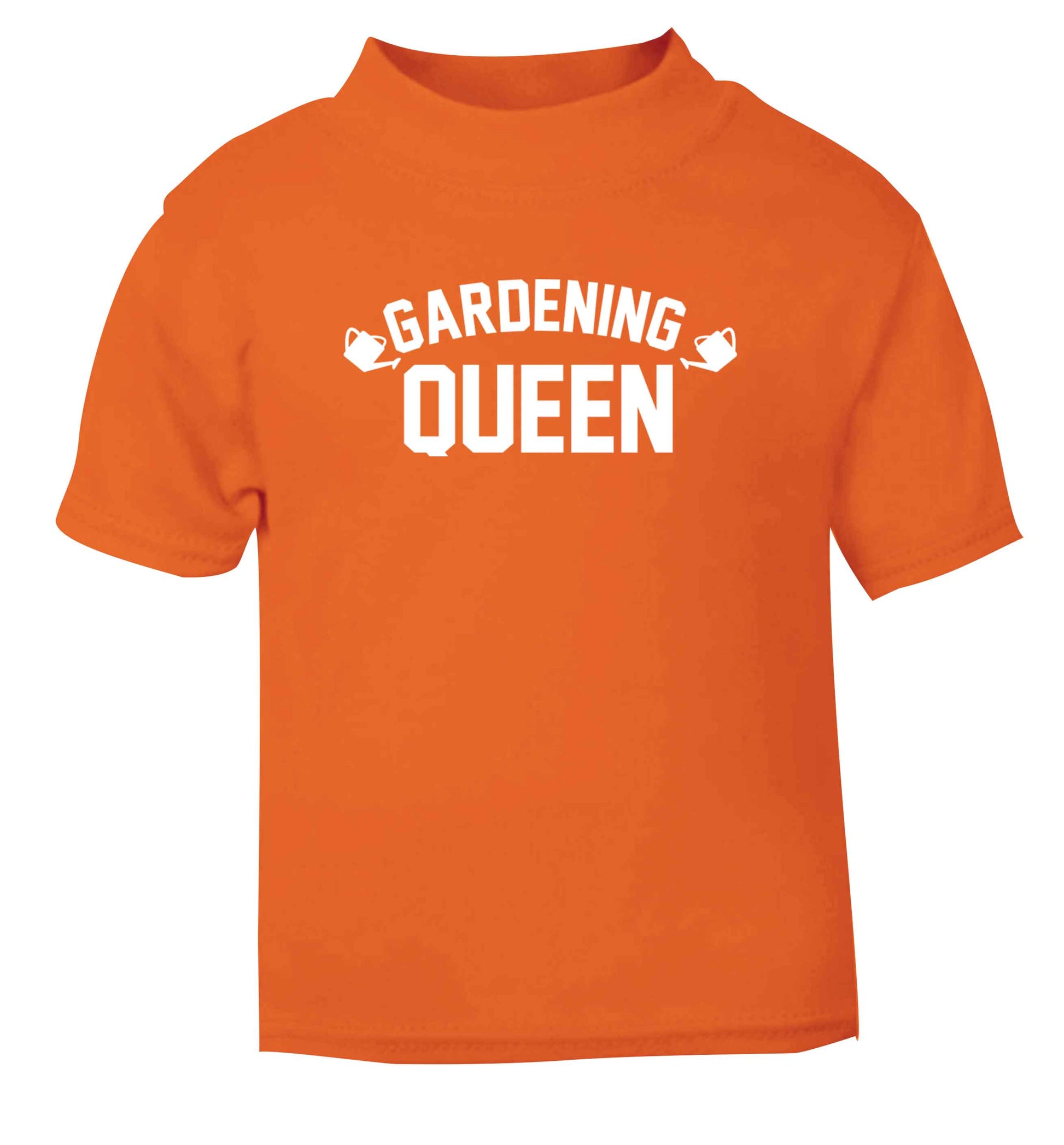 Gardening queen orange Baby Toddler Tshirt 2 Years
