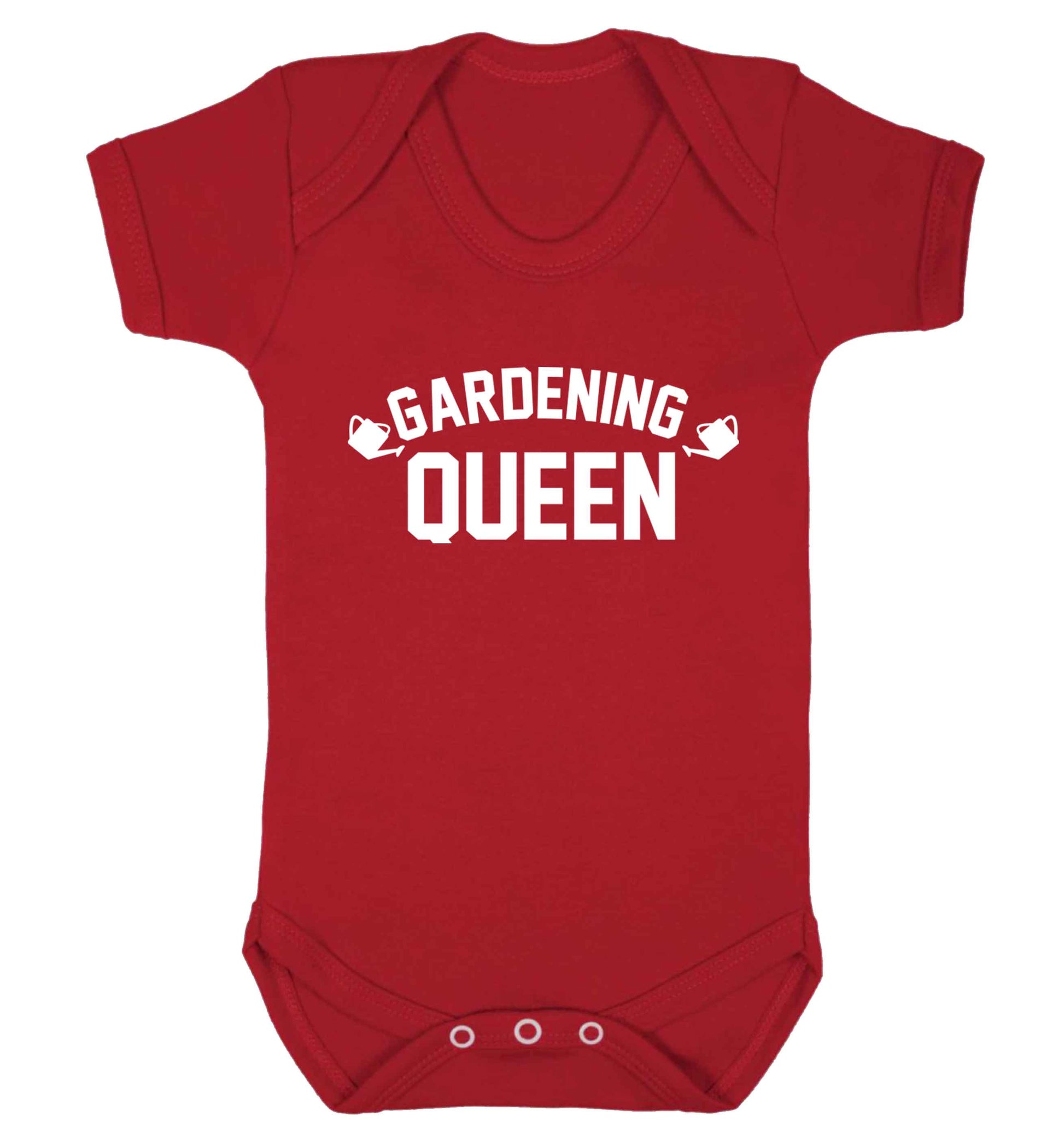 Gardening queen Baby Vest red 18-24 months