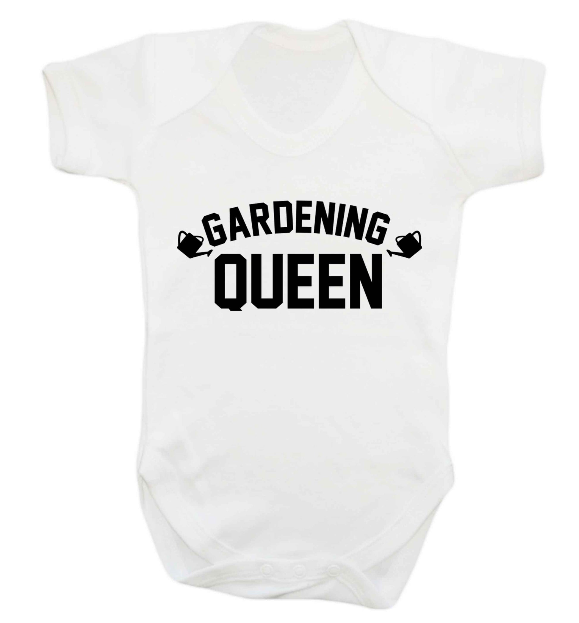 Gardening queen Baby Vest white 18-24 months