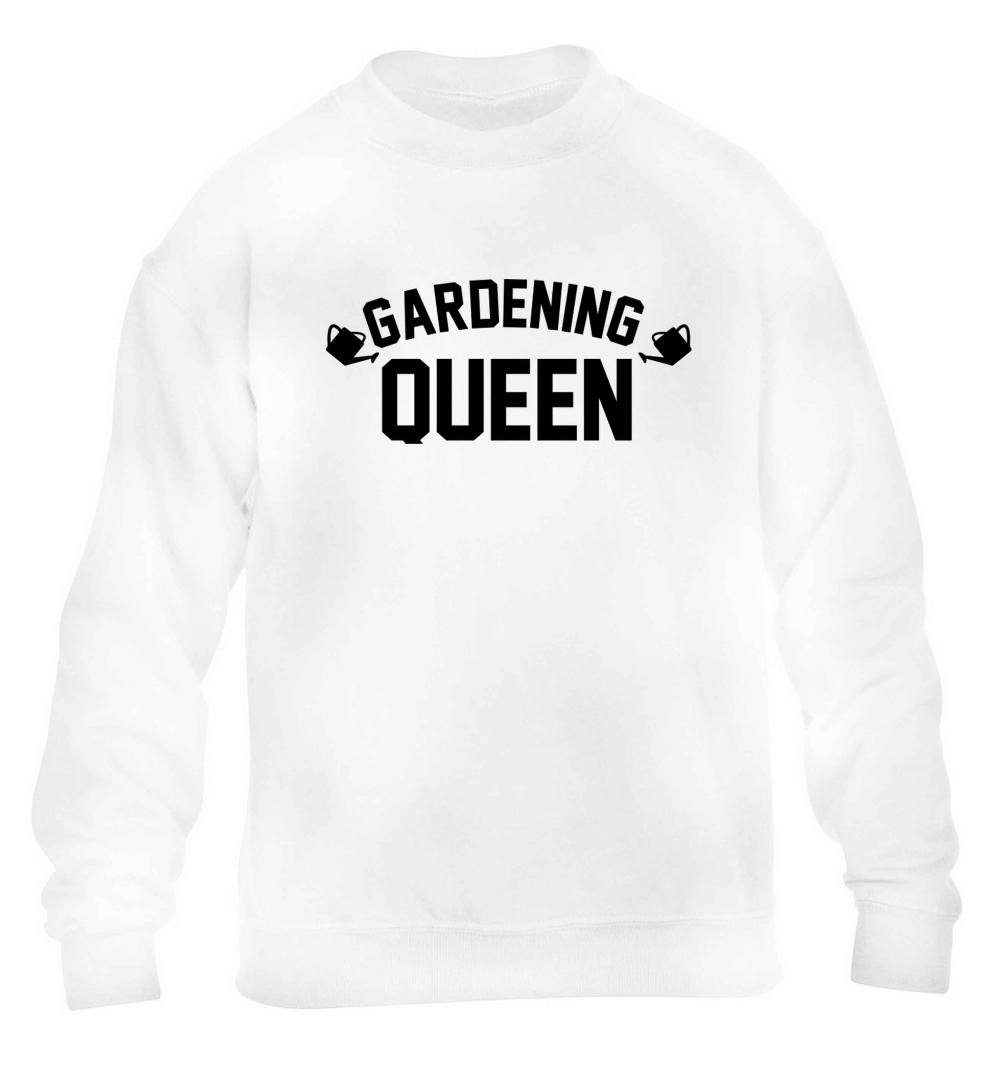 Gardening queen children's white sweater 12-13 Years